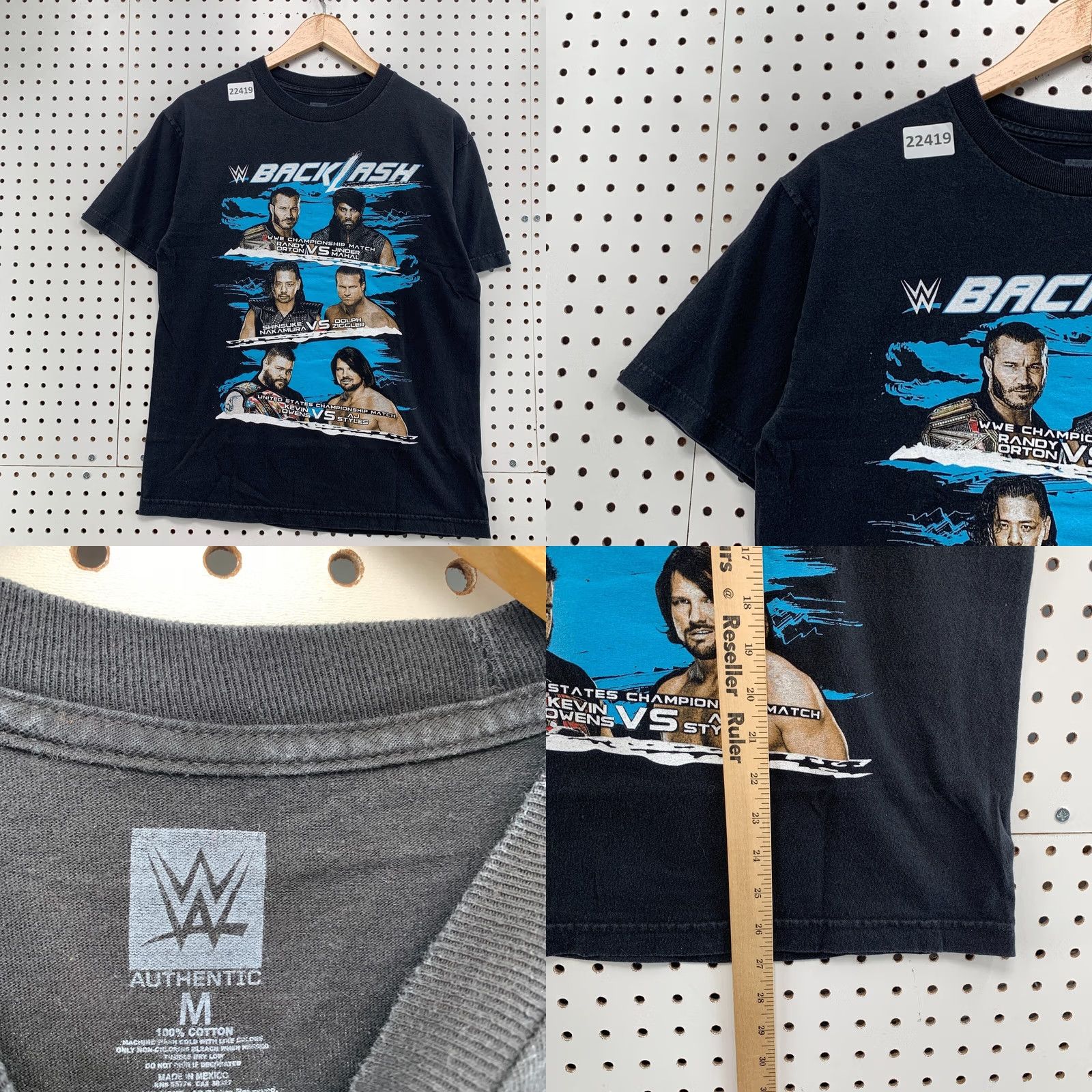 Vintage WWE Shirt Back Lash I WAS THERE WWF WCW Short SLeeve Adult Medium Black Size US M / EU 48-50 / 2 - 8 Thumbnail