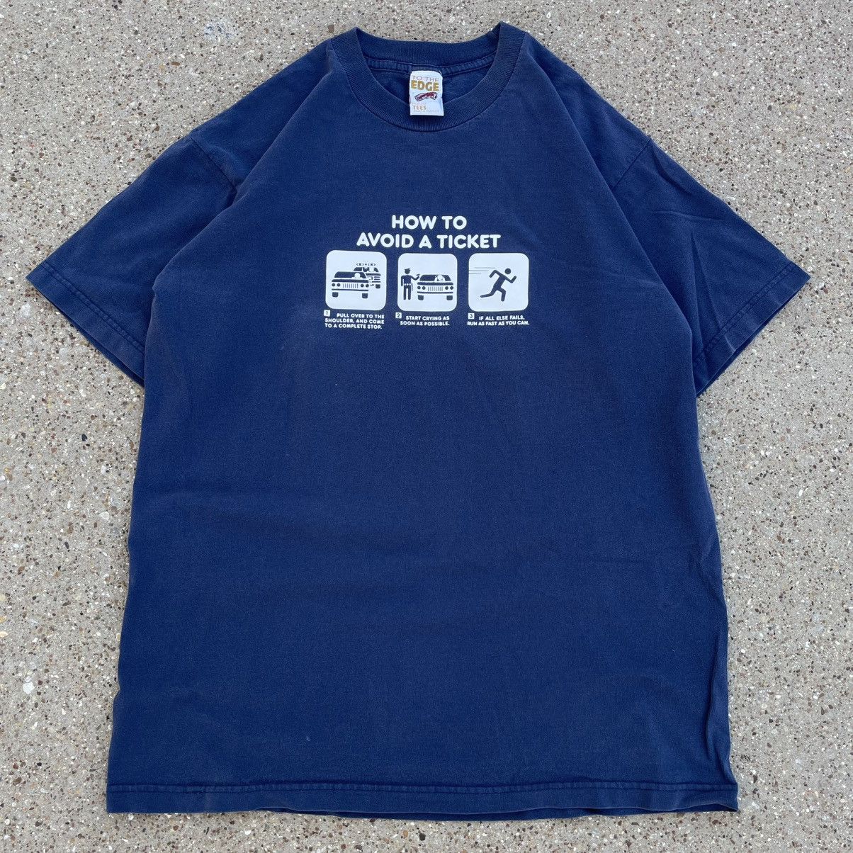 Other Vintage How To Avoid A Ticket To The Edge Prime Cut Tee XL Size US XL / EU 56 / 4 - 2 Thumbnail