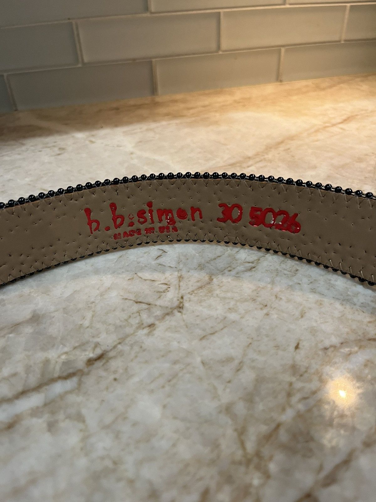 B.B. Simon Bb Simon belt Size 30 - 5 Thumbnail