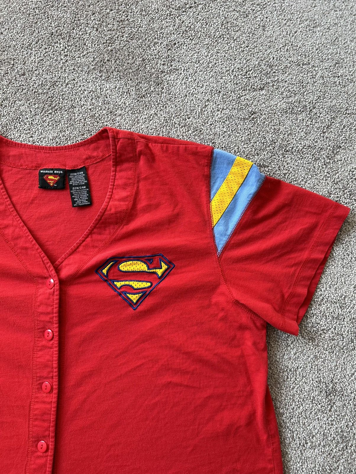 Vintage × Warner Bros 2003 Superman Jersey Size US L / EU 52-54 / 3 - 3 Thumbnail