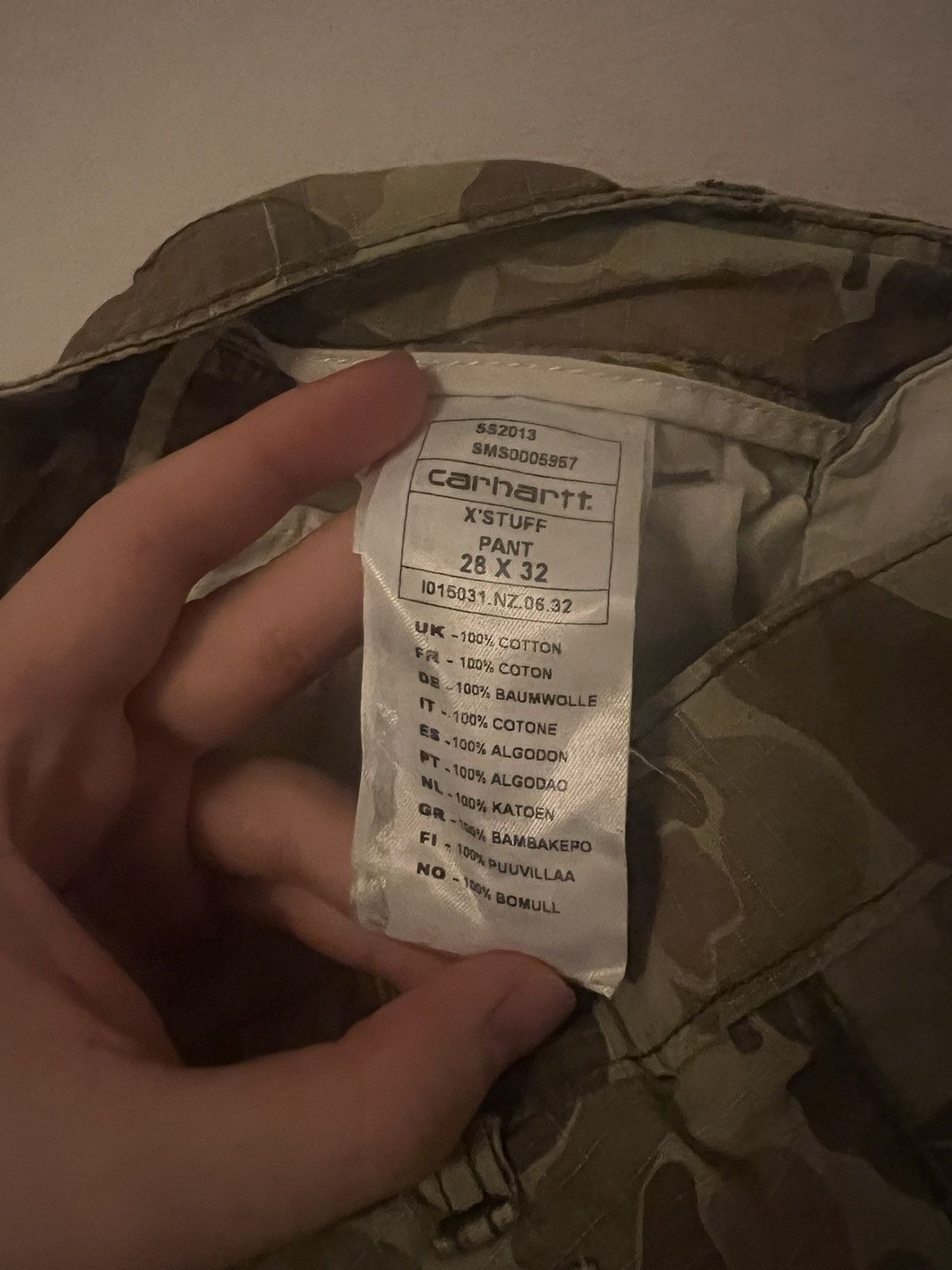 Carhartt Vintage 00s Carhartt Work Camo Pants Hype Streetwear xstuff Size US 28 / EU 44 - 6 Thumbnail