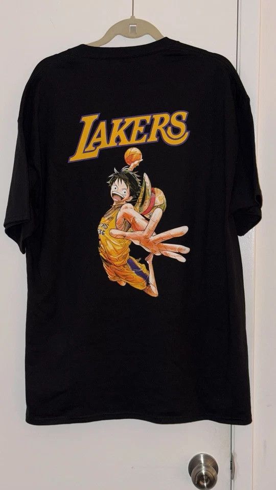 ONE PIECE LAKERS COLLAB T SHIRT AND POSTER SET | eBay