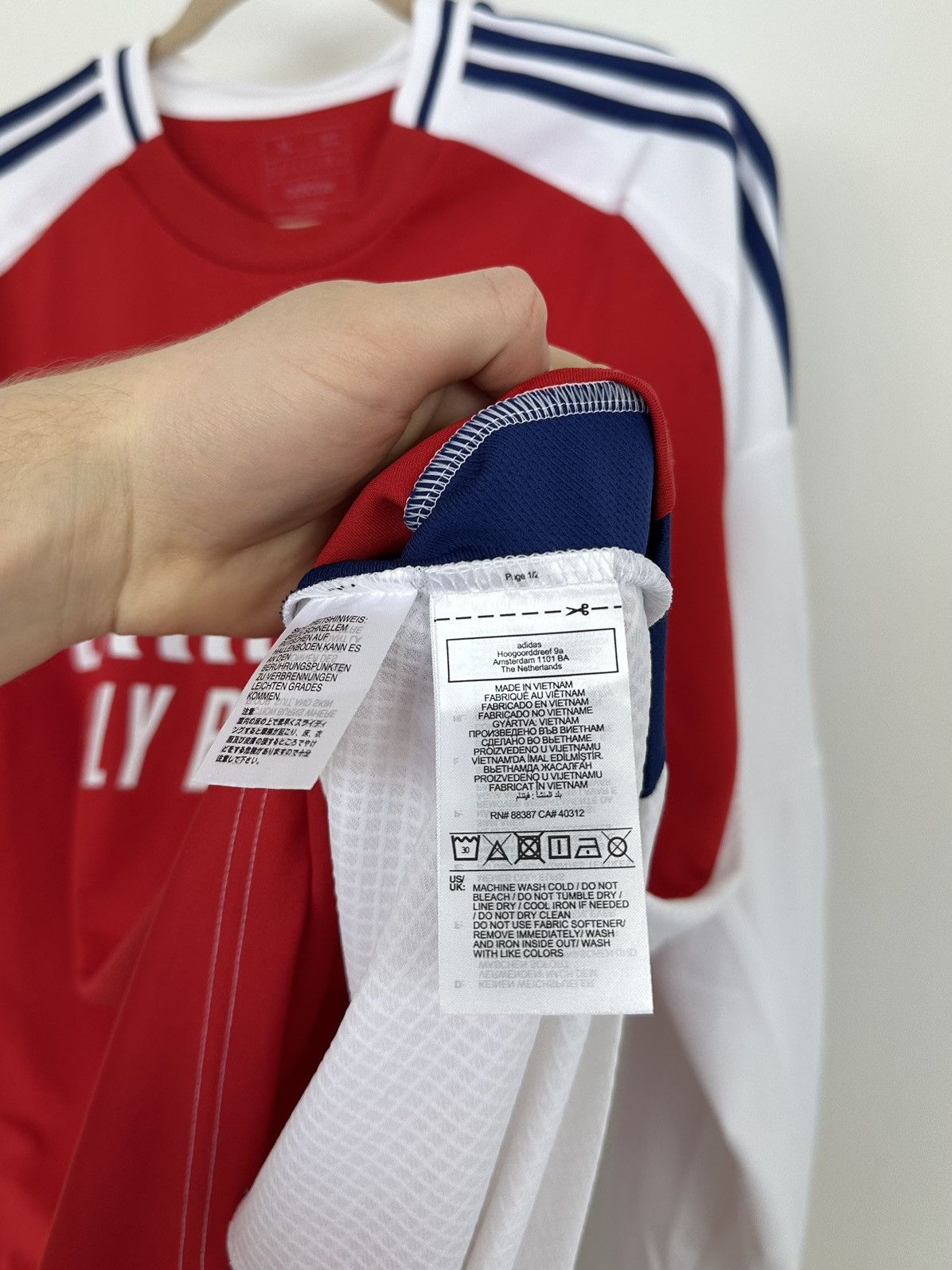Adidas Adidas FC Arsenal 2024-25 Home Long Sleeve Soccer Jersey Size US XL / EU 56 / 4 - 12 Thumbnail
