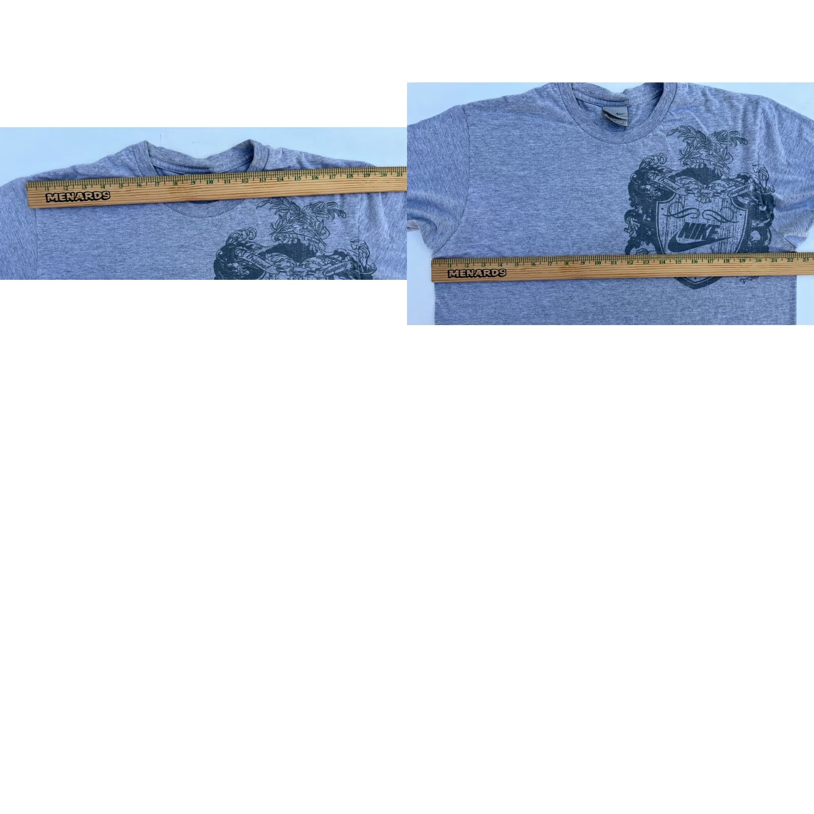 Nike VINTAGE Nike Men's T-Shirt L Gray Graphic Y2K 90s Sports Logo Crew Neck Short Sleeve Shirts Mens Size US L / EU 52-54 / 3 - 8 Thumbnail