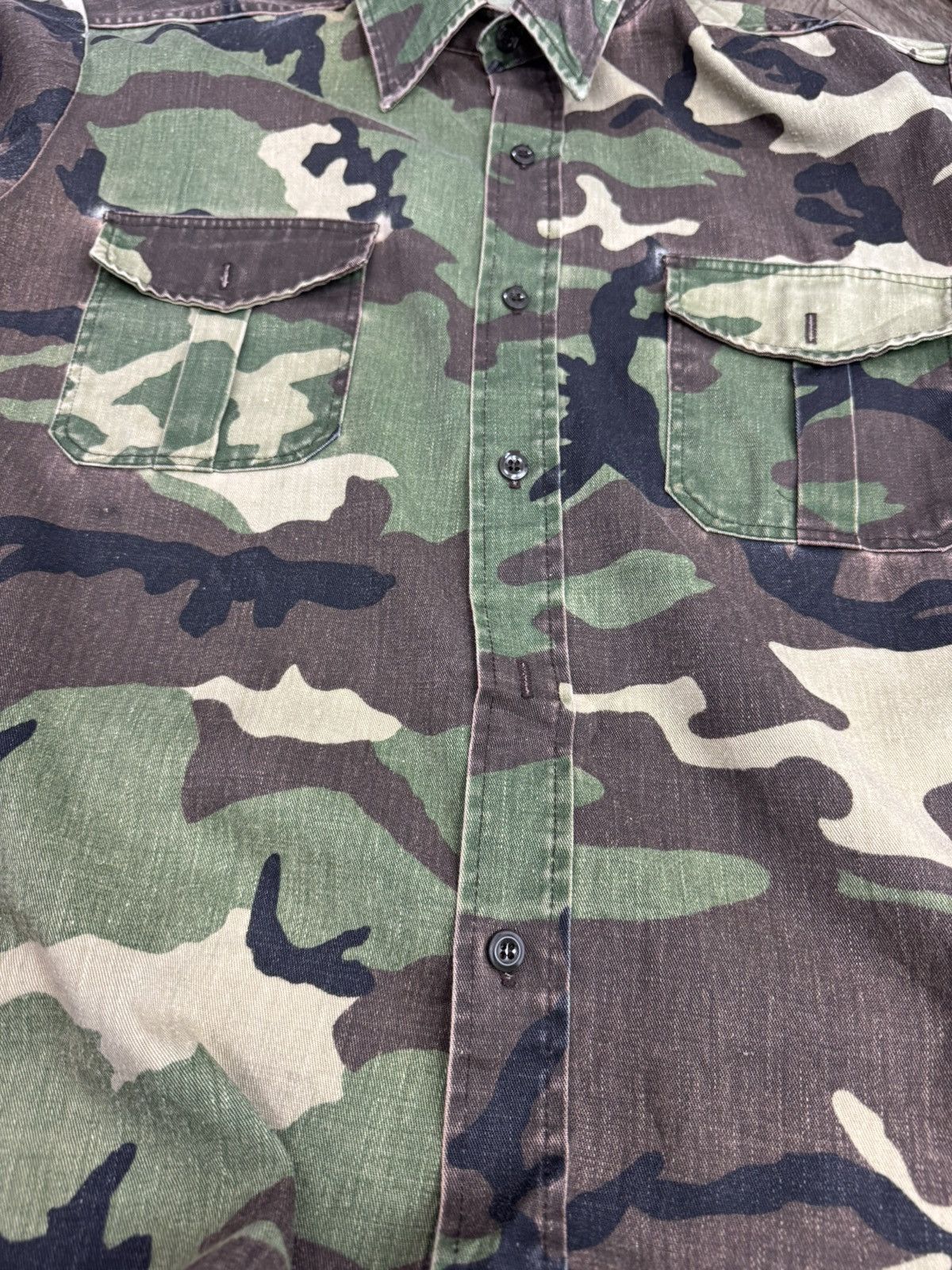 Vintage Vintage Big Smith camouflage Army Shirt Size US L / EU 52-54 / 3 - 6 Thumbnail