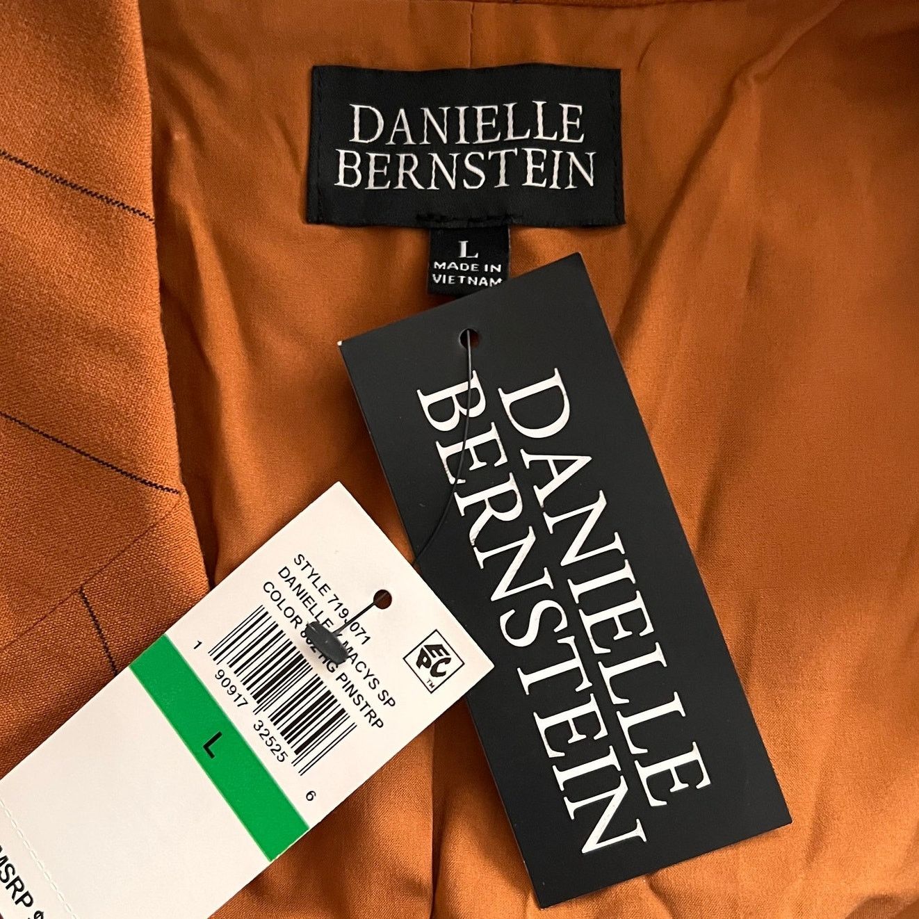Other Danielle BernteinHoney Ginger Pinstriped Jacket, L Size L / US 10 / IT 46 - 7 Thumbnail