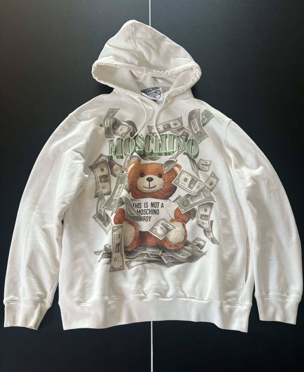 Moschino Moschino Teddy logo dollar hoodie Size US M / EU 48-50 / 2 - 1 Thumbnail