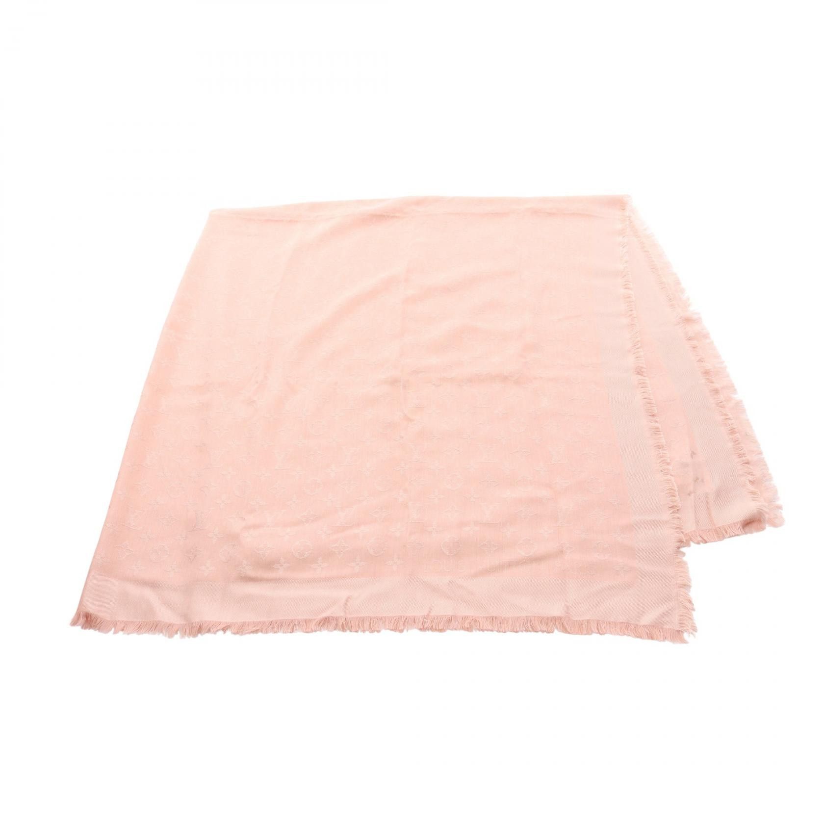 Louis Vuitton Louis Vuitton Louis Vuitton Monogram Shawl Silk Wool Stole Textile Shawl M74441 DUTY FREE for USA Size ONE SIZE - 1 Thumbnail