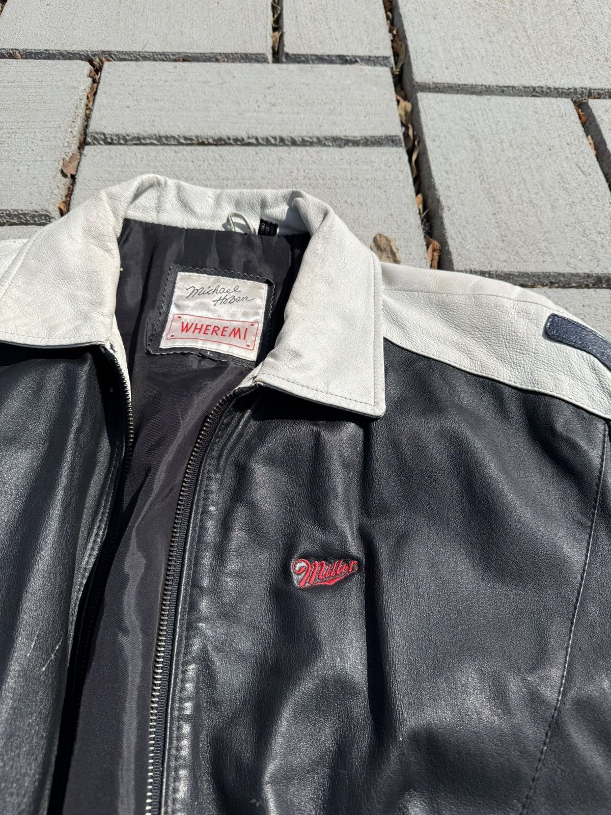 Michael Hoban USA Leather Jacket Size US L / EU 52-54 / 3 - 3 Thumbnail