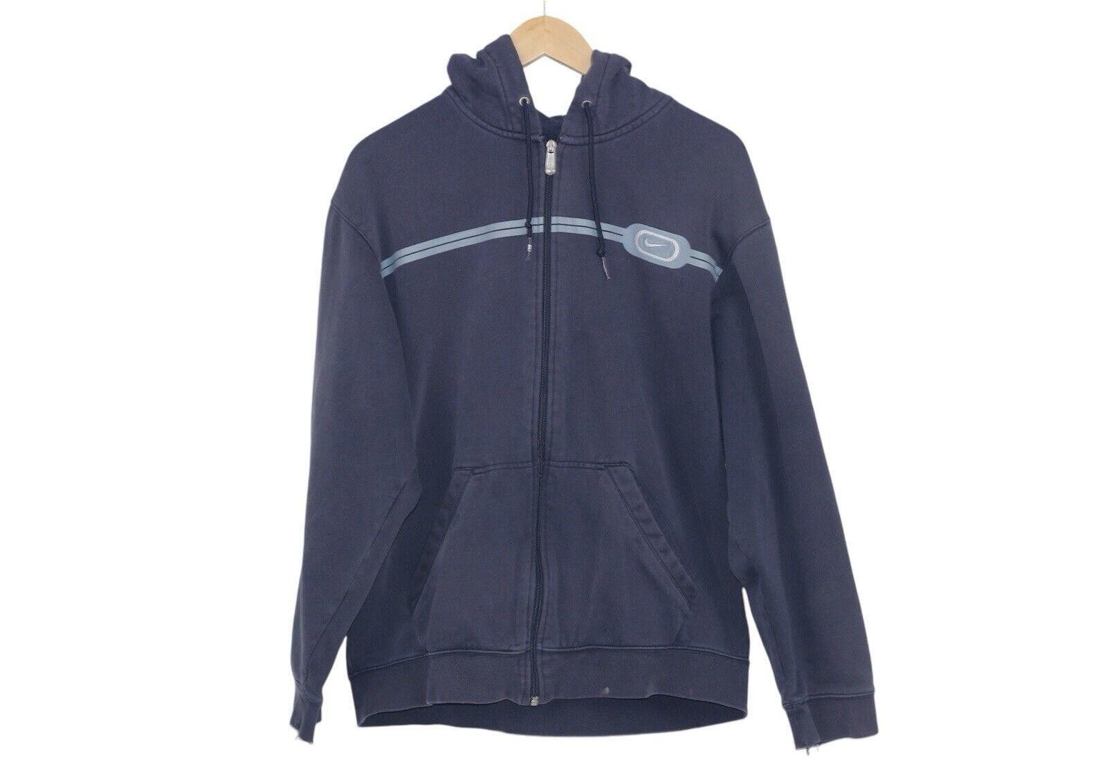 Nike Vintage Nike Y2K Blue Two Tone Full Zip Hoodie Sz L RARE Size US 34 / EU 50 - 1 Thumbnail