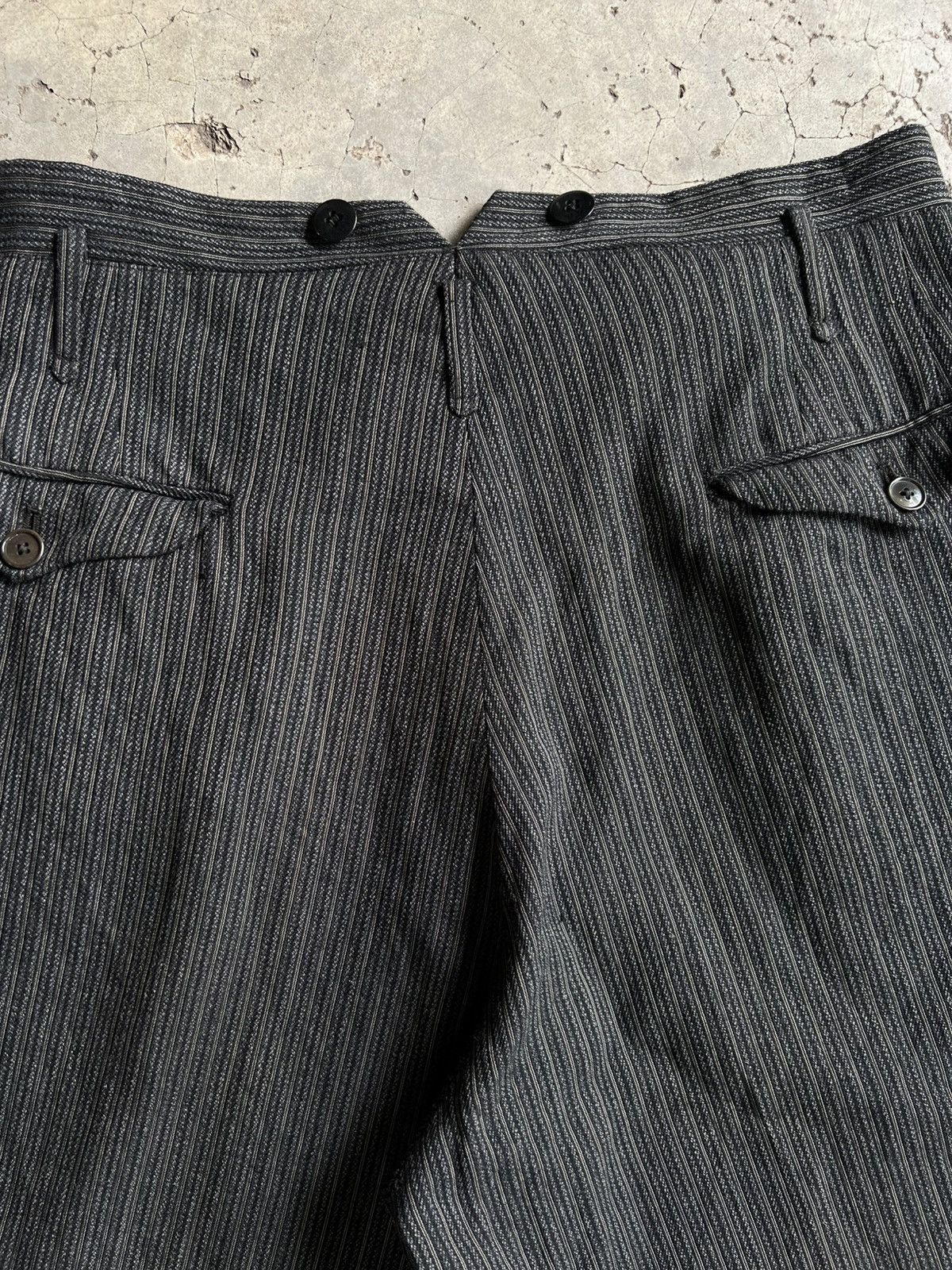 Vintage Vintage 80s Striped Repaired Jorts Size US 31 - 11 Thumbnail