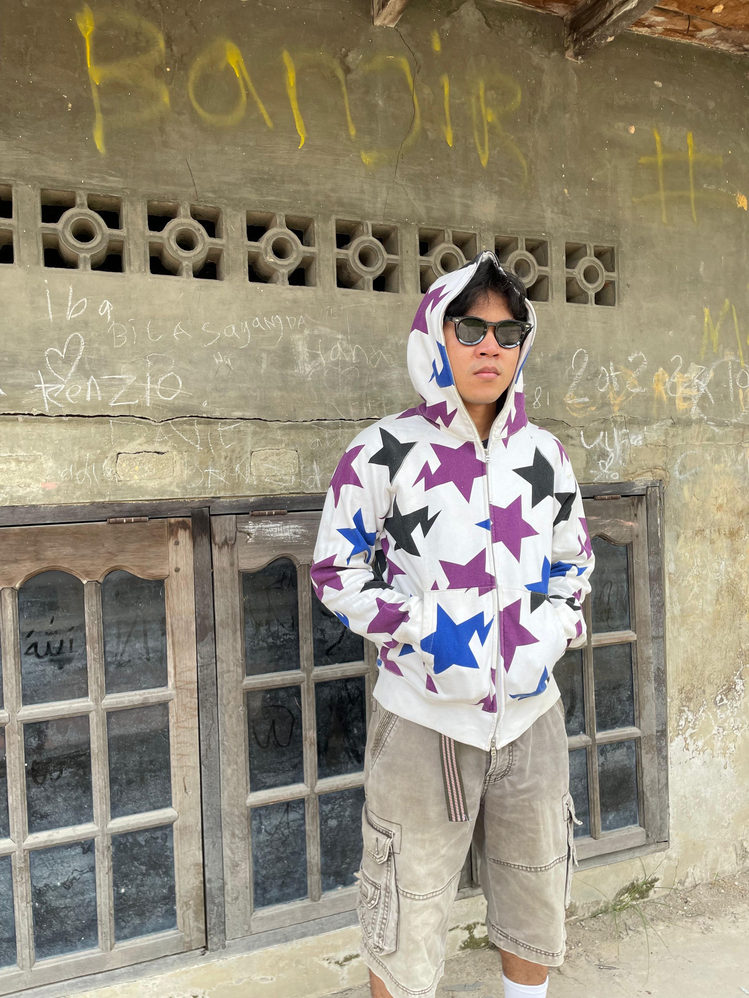 Bape Bape Hong Kong Sta Pattern Full Zip Hoodie Size US M / EU 48-50 / 2 - 8 Thumbnail
