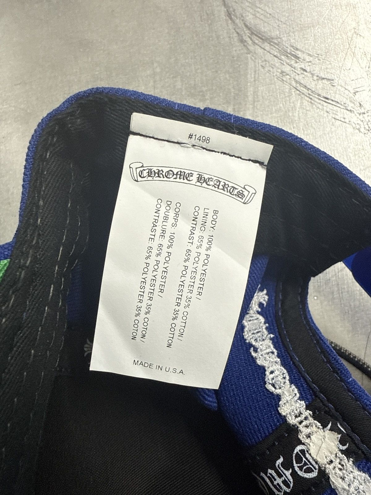 Chrome Hearts CHROME HEARTS LETTER HAT BLUE WHITE Size ONE SIZE - 8 Thumbnail
