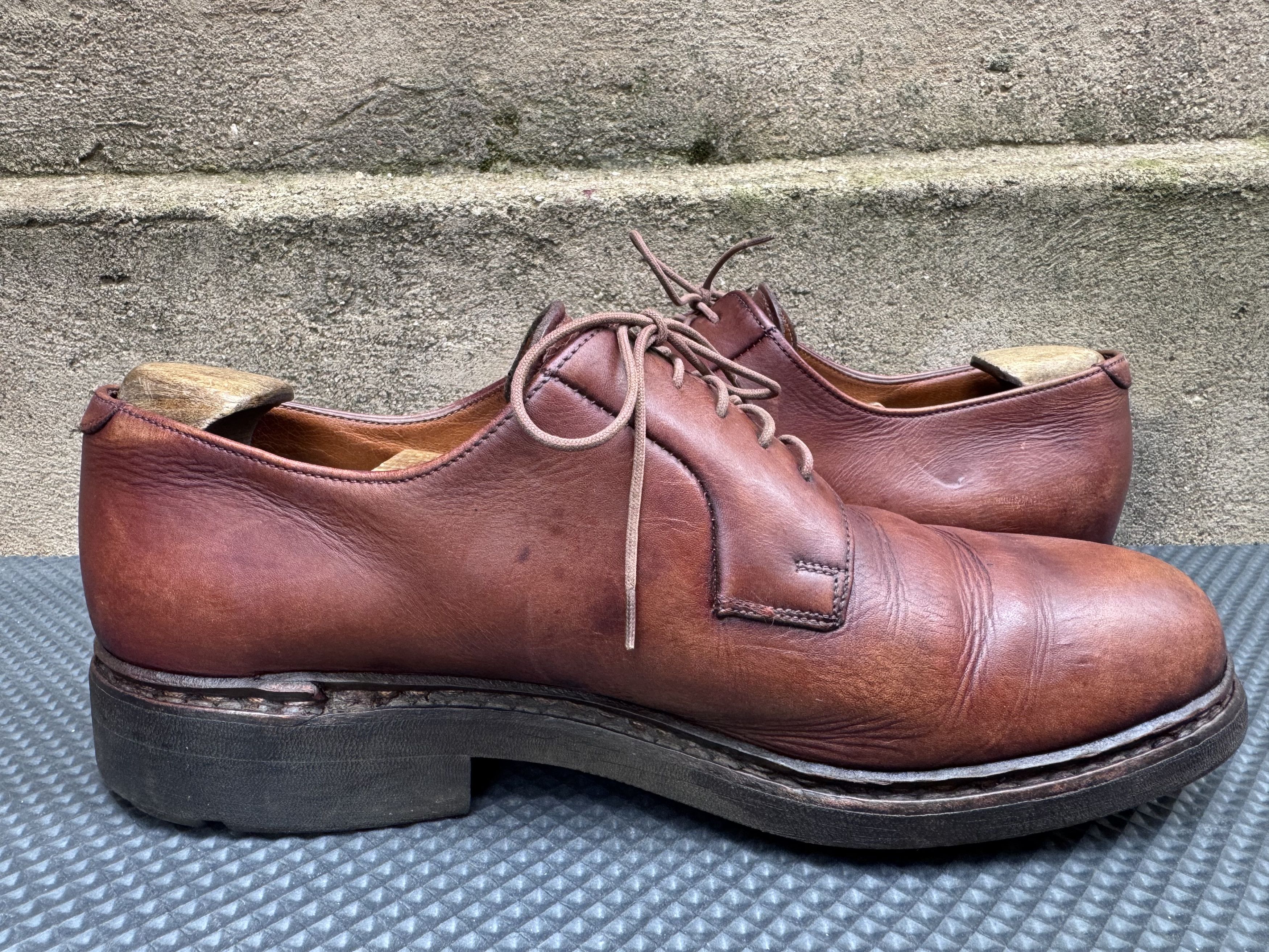 Paraboot Paraboot Vintage Avignon Griff Men's Brown Leather Derby Size US 10 / EU 43 - 7 Thumbnail