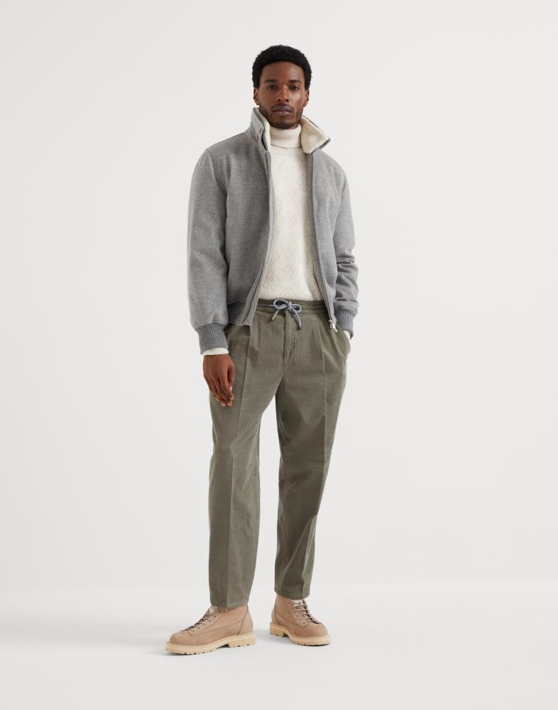 Brunello Cucinelli o1w1db10825 Corduroy Pants in Green Size US 36 / EU 52 - 2 Thumbnail