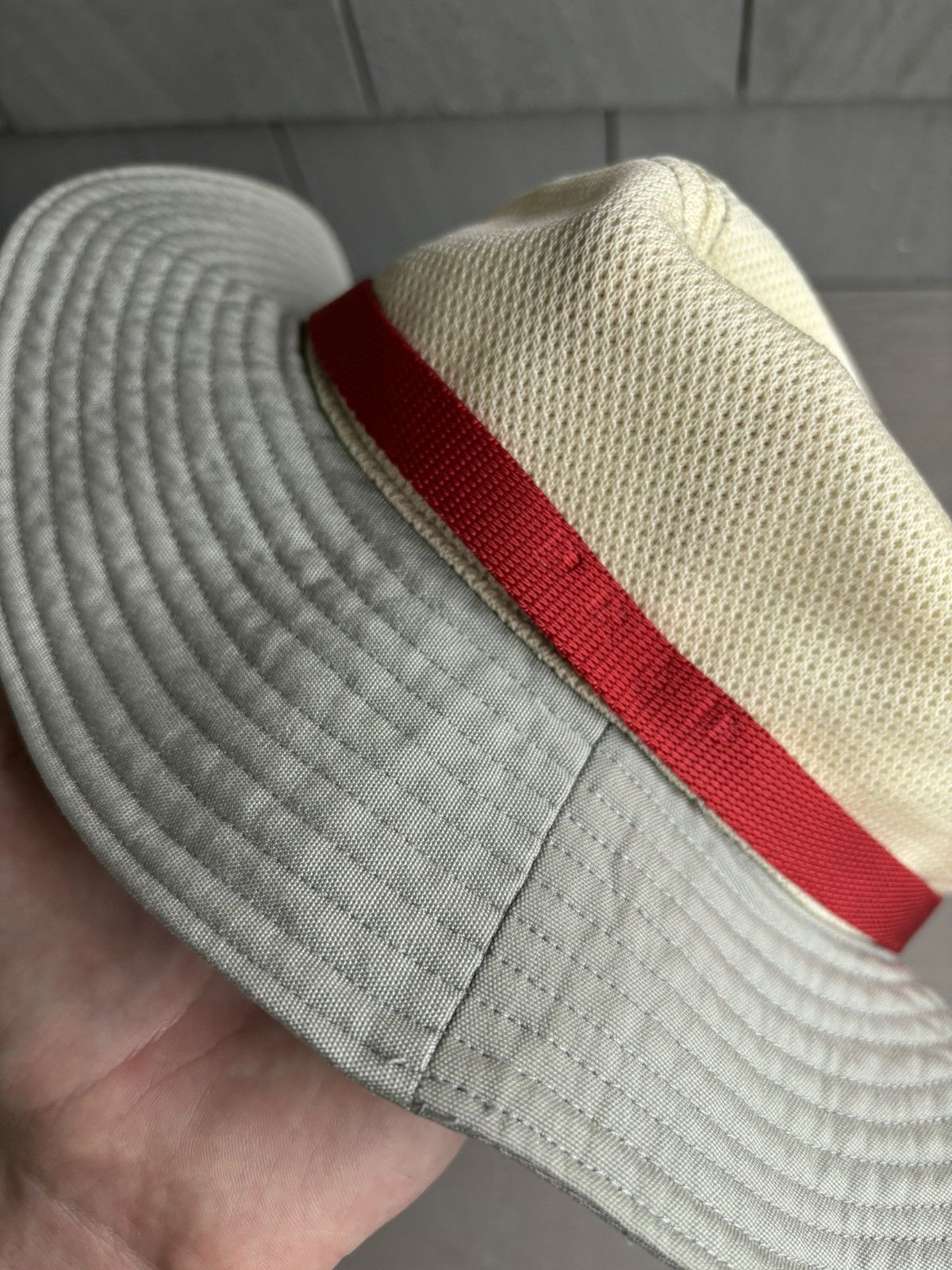 Prada × Vintage Vintage Prada Sun Hat SS 2000s Linea Rosa Y2K Bucket M Brim Size ONE SIZE - 8 Thumbnail