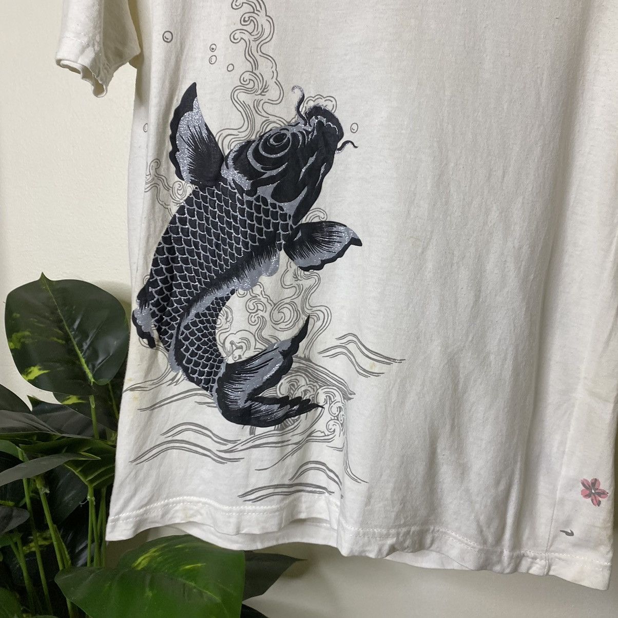Ed Hardy × Japanese Brand Cure All Koi Fish Sukajan Ed Hardy Karakuri Style Tee Size US S / EU 44-46 / 1 - 6 Thumbnail