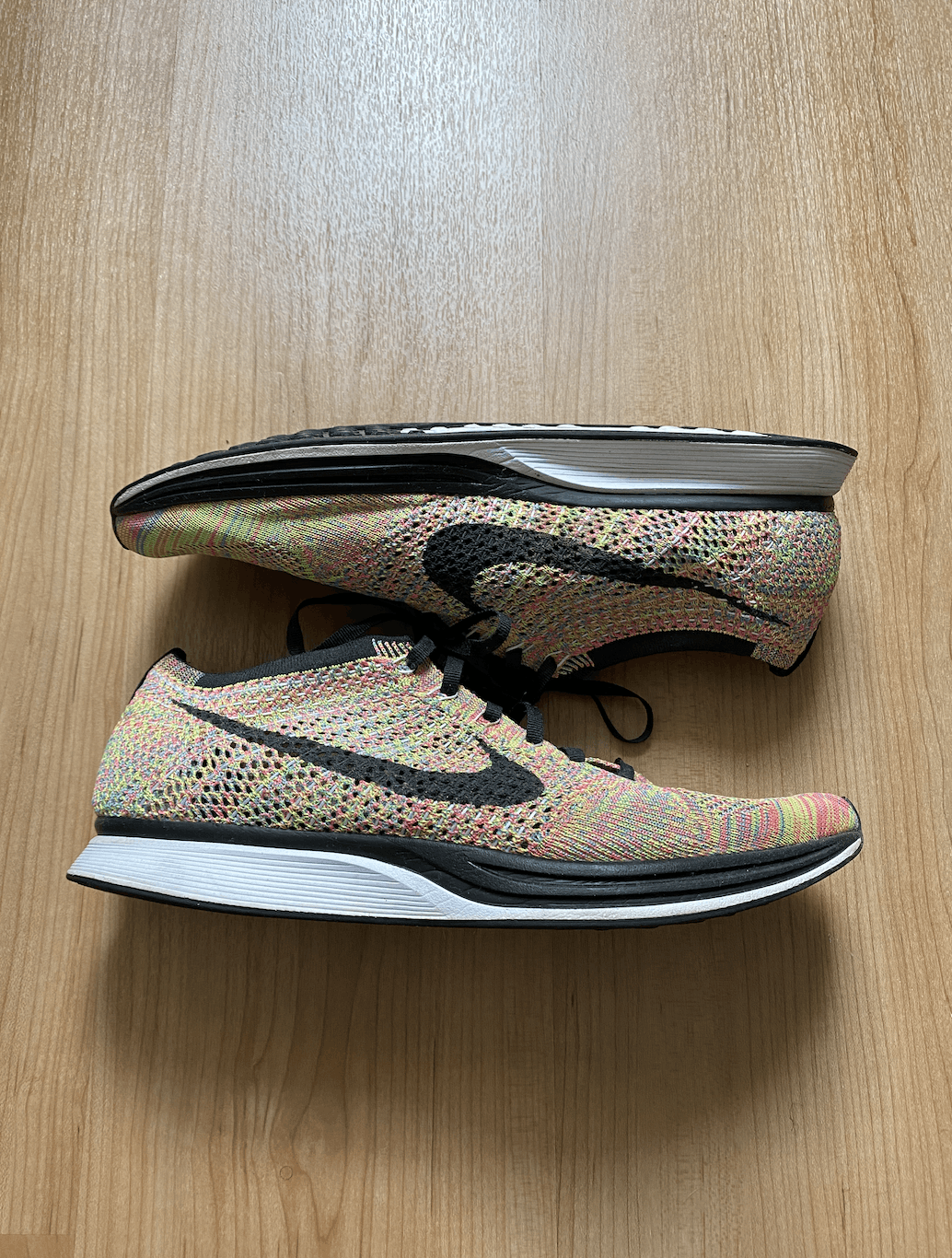 Nike Nike Flyknit Racer Multi-Color 3.0 (2016) Size US 12 / EU 45 - 2 Thumbnail