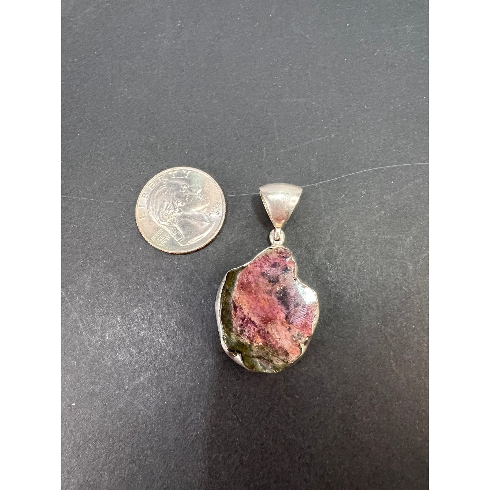 Other NEW Watermelon tourmaline sterling silver pendant 6.17 grams Size ONE SIZE - 4 Thumbnail