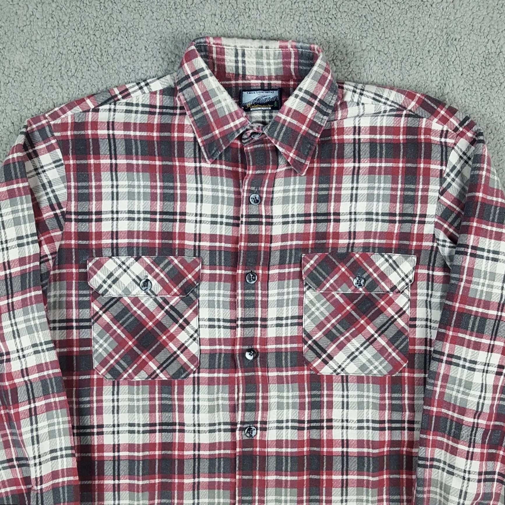 Vintage VINTAGE 80s Fieldmaster Plaid Flannel Shirt Men’s Large Tall Cotton Casual Workwear USA Made Size US L / EU 52-54 / 3 - 2 Thumbnail