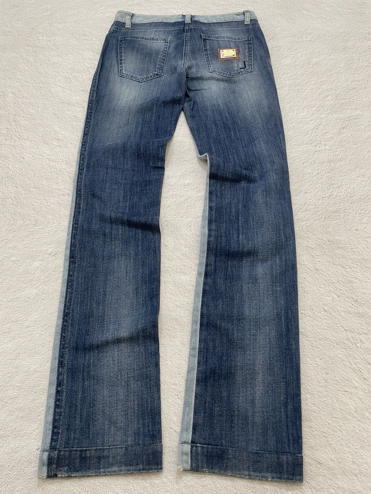Dolce & Gabbana Dolce & Gabbana Distressed Denim Color Block Y2K Size 28" / US 6 / IT 42 - 2 Thumbnail