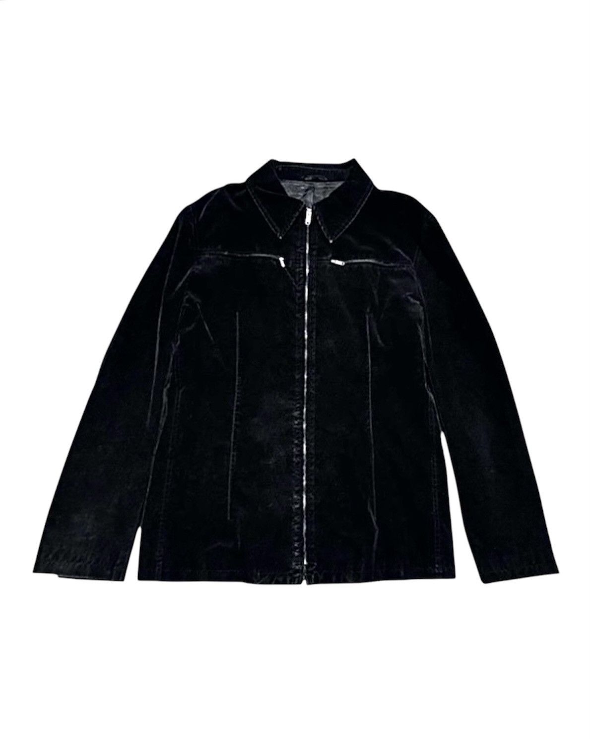 Costume National Costume National Homme Black Velour Light Jacket Bomber Size US M / EU 48-50 / 2 - 1 Thumbnail
