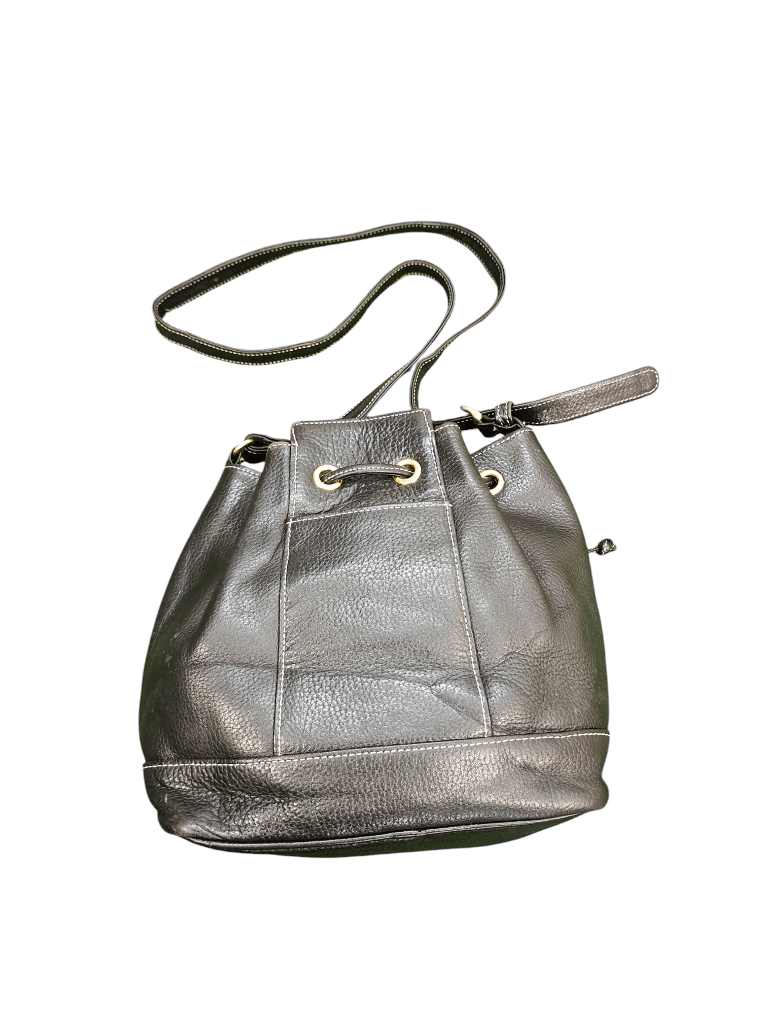 Leather Vintage Jacovitti Italy Patina Full Leather Bucket Bag Size ONE SIZE - 5 Thumbnail