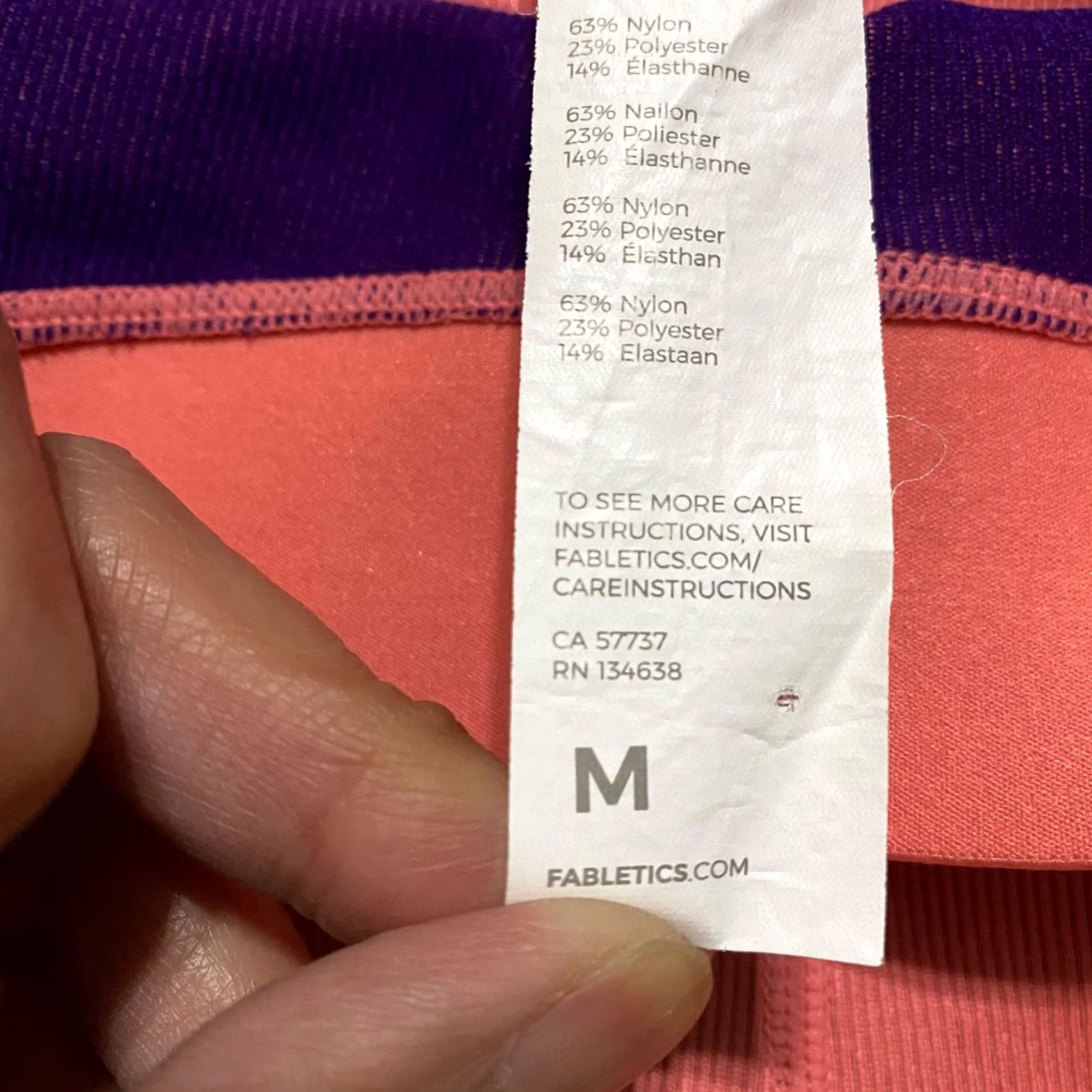 Fabletics Fabletics Pink Stripe Short High Waisted Womens M Shorts Pink Stripe High Waisted Seamless Bicycle Athletic Lightweight UV Moisture Wicking 90s? Size 32" / US 10 / IT 46 - 4 Thumbnail