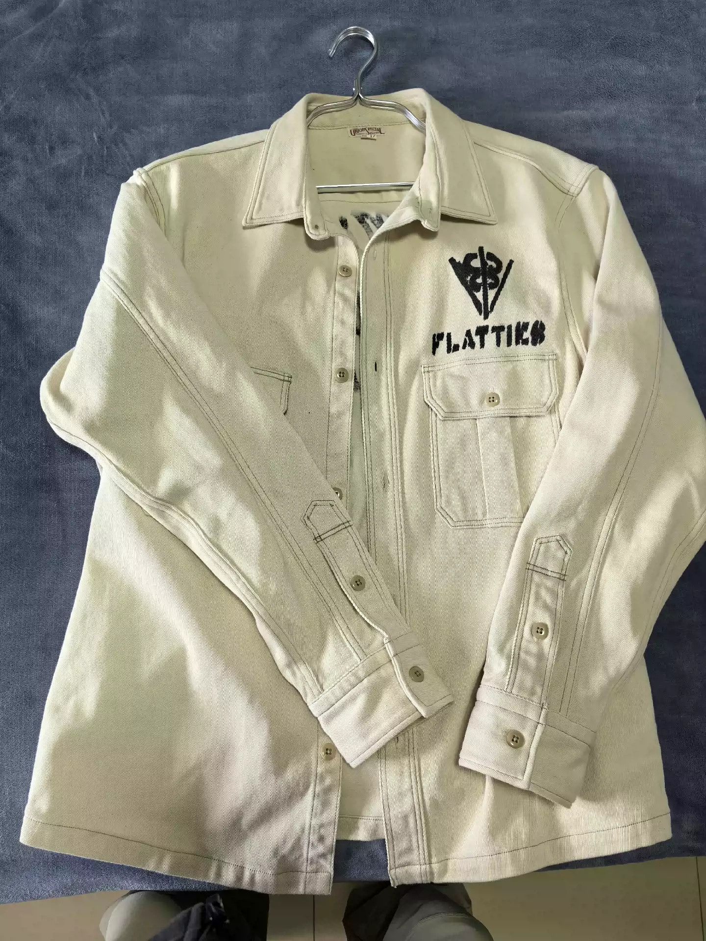 image of Freewheelers Shirt in White, Men's (Size Large)