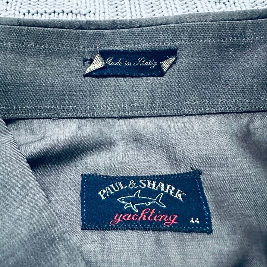 Paul & Shark Paul & Shark steel gray short sleeve button down Size US XL / EU 56 / 4 - 5 Thumbnail