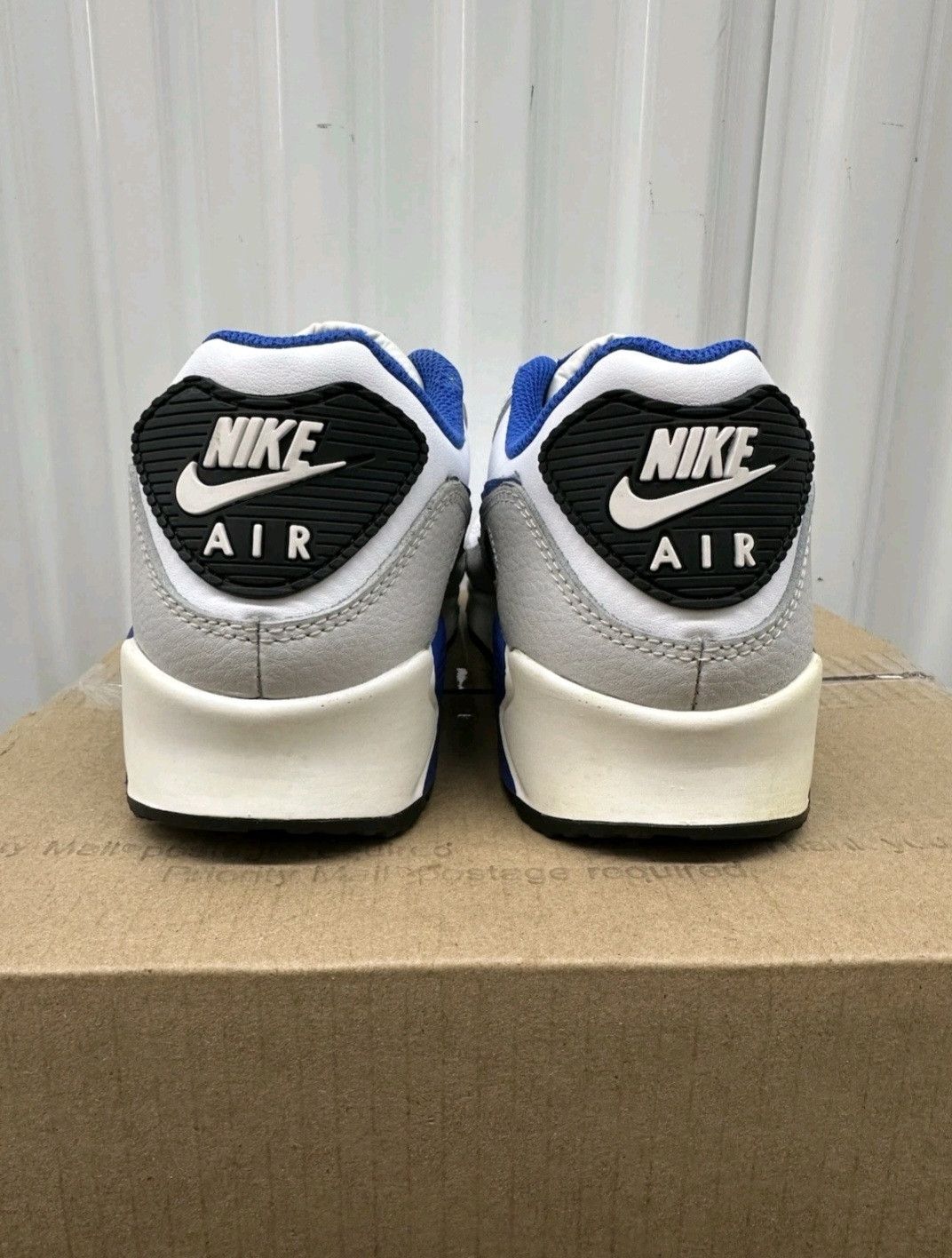 Nike Nike Air Max 90 Leather White Game Royal Size 7.5 Men Size US 7.5 / EU 40-41 - 5 Thumbnail
