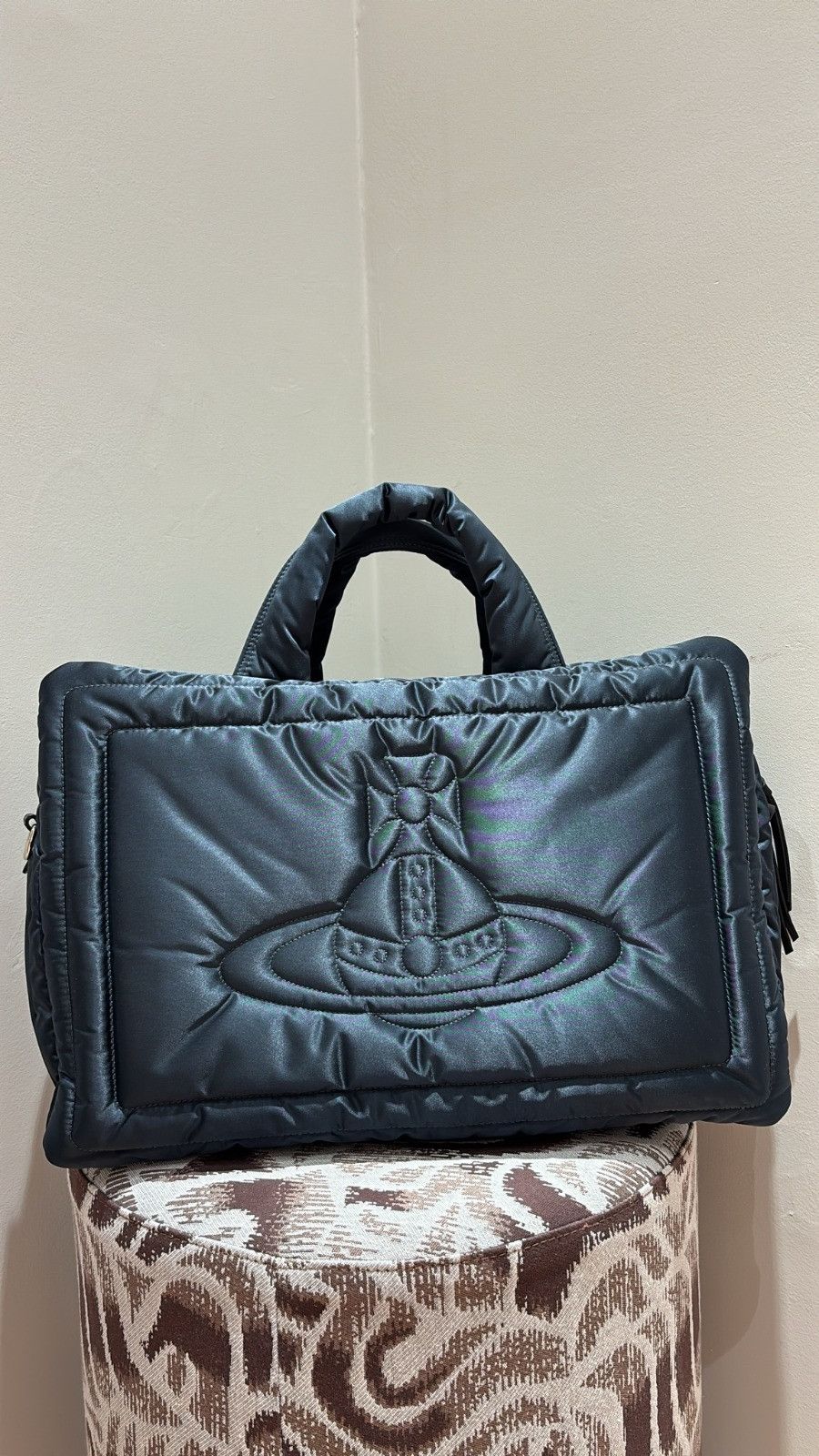 Vivienne Westwood o1f1d3z1225 Size: OS / Anne Large Bag in Blue Nylon Size ONE SIZE - 1 Preview