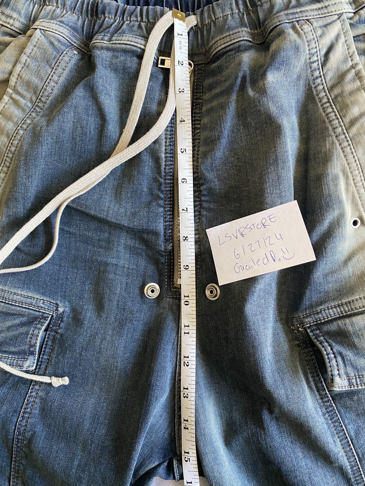 Rick Owens Rick Owens Double Cargo Jumbo Belas EDFU23 Mineral Pearl 46 Size US 30 / EU 46 - 15 Thumbnail