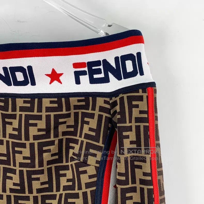 Fendi Fendi Deep Brown Classic F Logo Monogram Cotton Off-the-Sh Size XS / US 0-2 / IT 36-38 - 3 Thumbnail