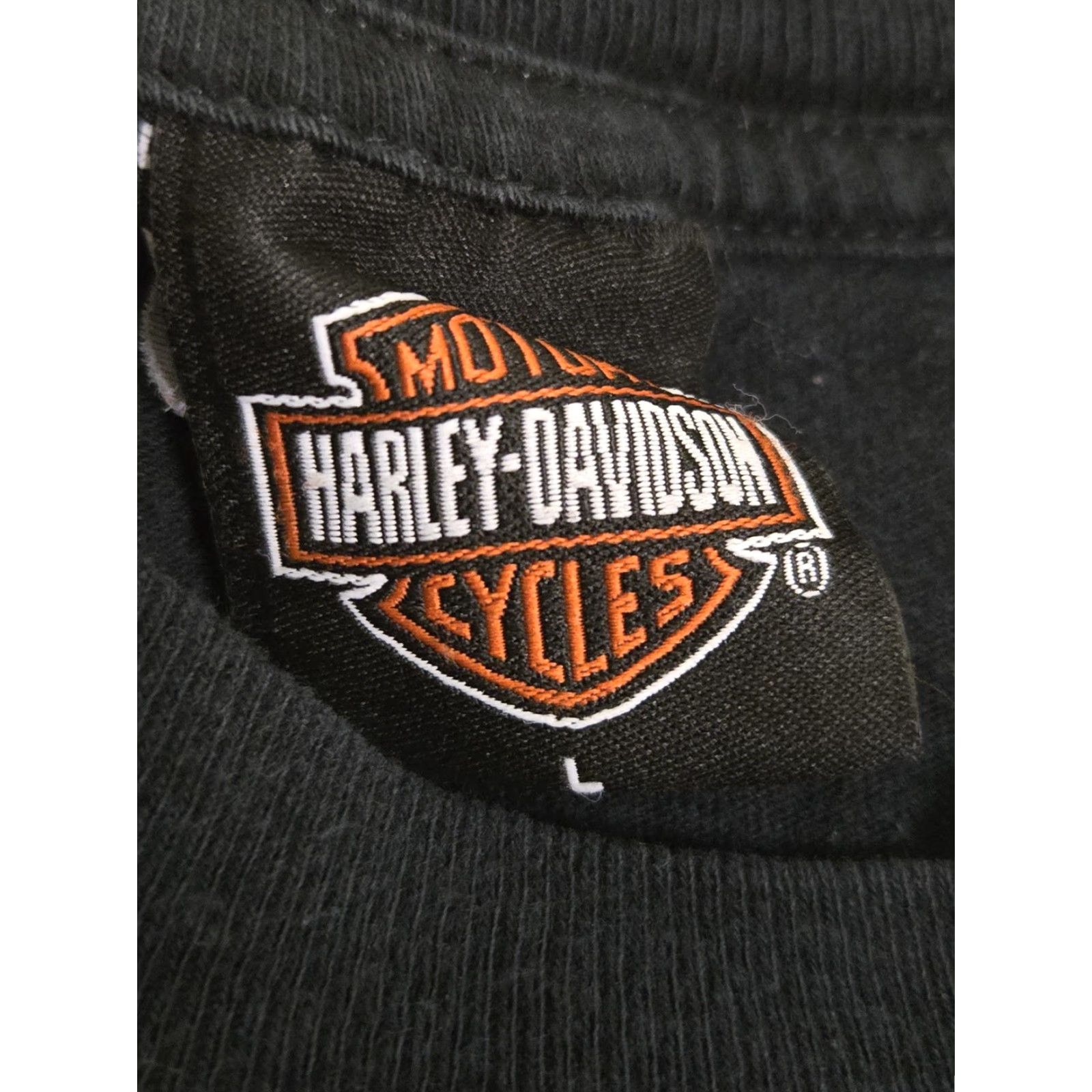 Harley Davidson VINTAGE Harley-Davidson Shirt Mens Large Black J&L Sioux Falls South Dakota Motorcycle Tee Size US L / EU 52-54 / 3 - 3 Thumbnail
