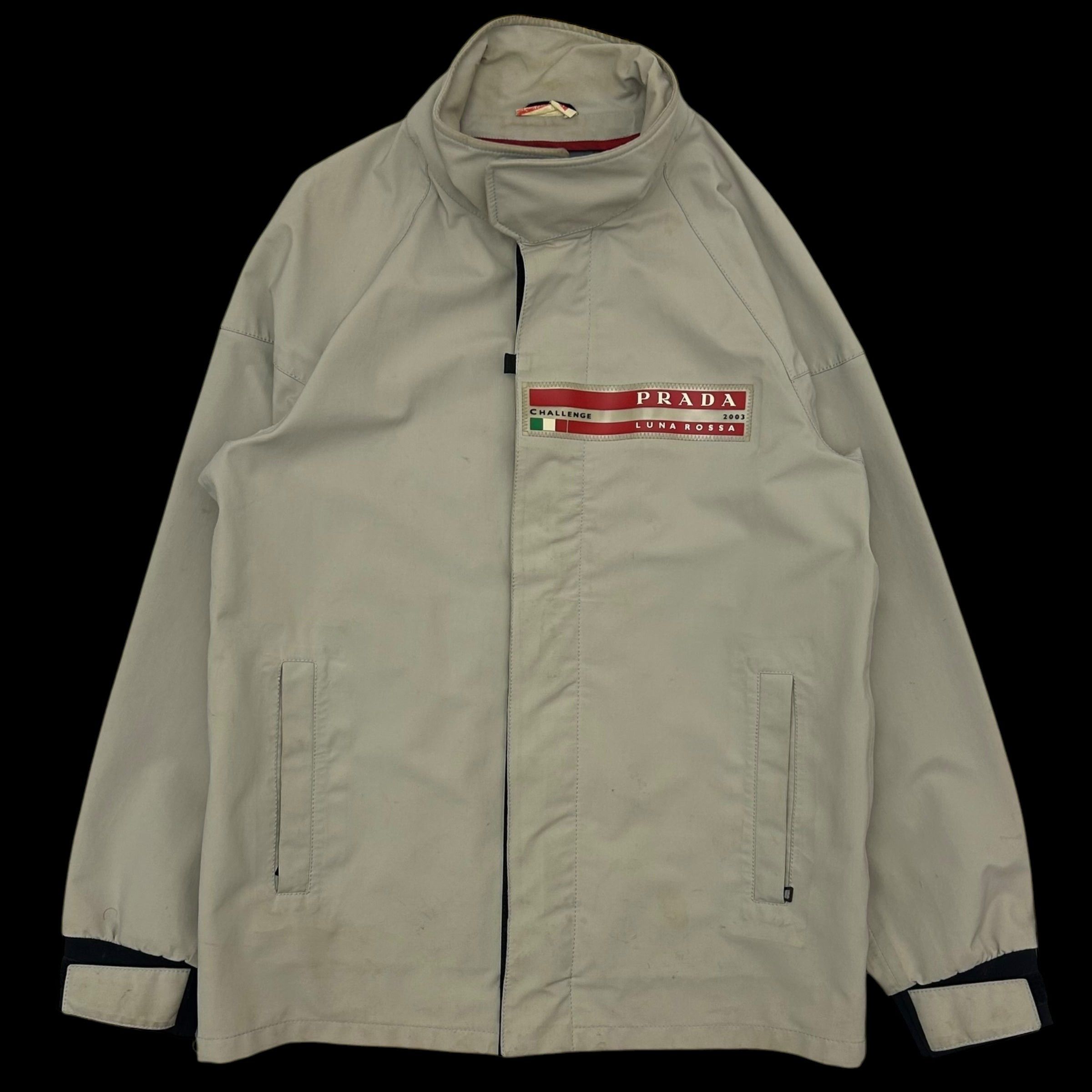 2003 PRADA LUNA ROSSA ジャケット Vintage Prada Luna Rossa 2003 Goretex Challenge Jacket Large