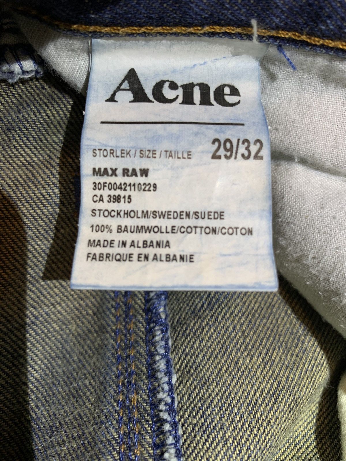 Acne Studios Acne jeans model Max Raw 30/32 Size US 30 / EU 46 - 13 Thumbnail