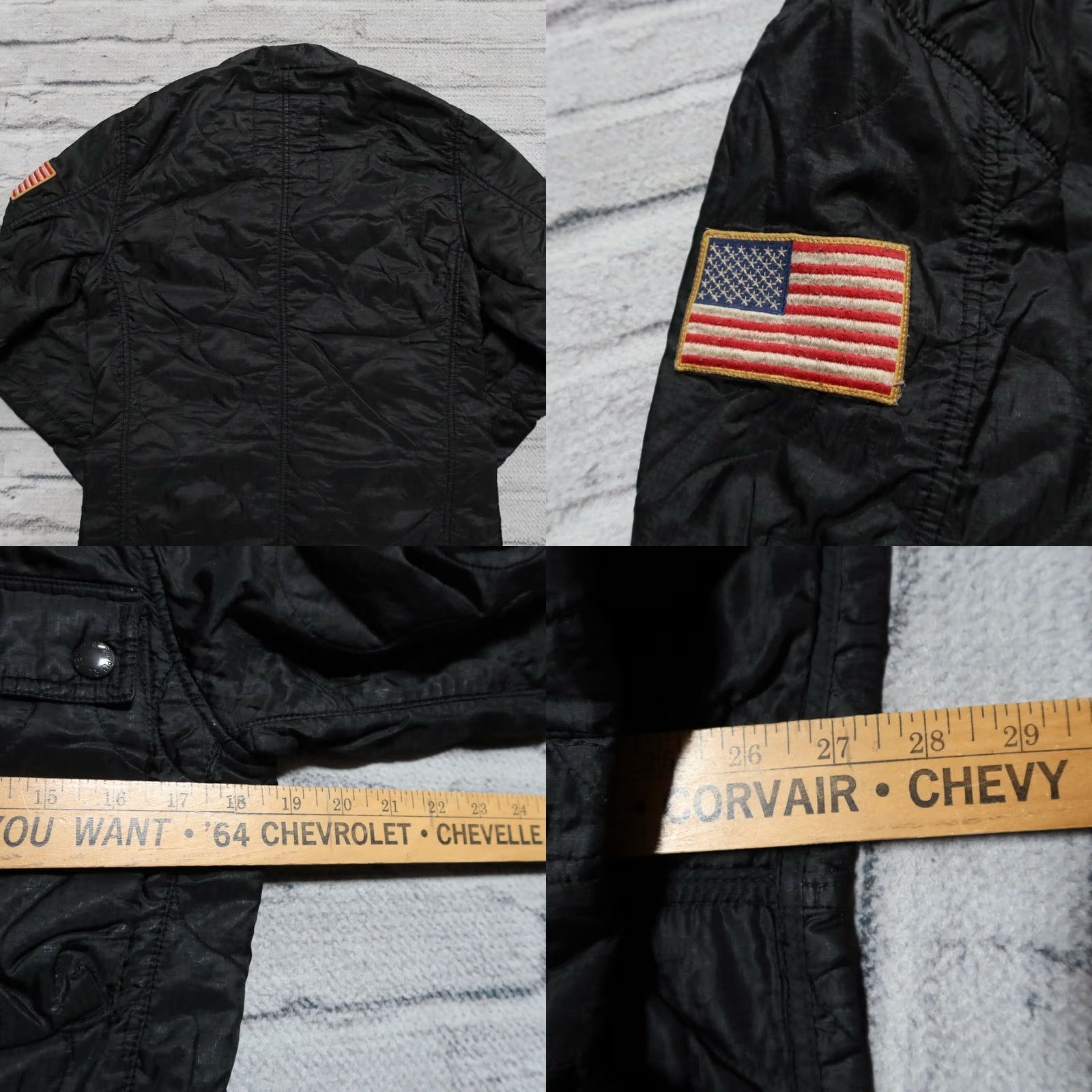 Vintage Denim & Supply Ralph Lauren M-65 Jacket Men S Black Nylon Shirt Size US S / EU 44-46 / 1 - 8 Thumbnail