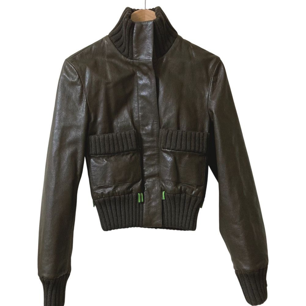Miu Miu Miu Miu Leather Jacket Leather Outerwear DUTY FREE for USA