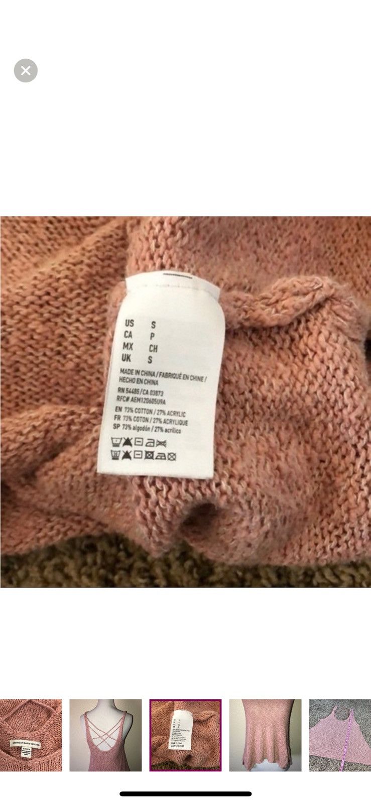 American Eagle Outfitters American eagle outfitters small knit tank top Size S / US 4 / IT 40 - 2 Thumbnail