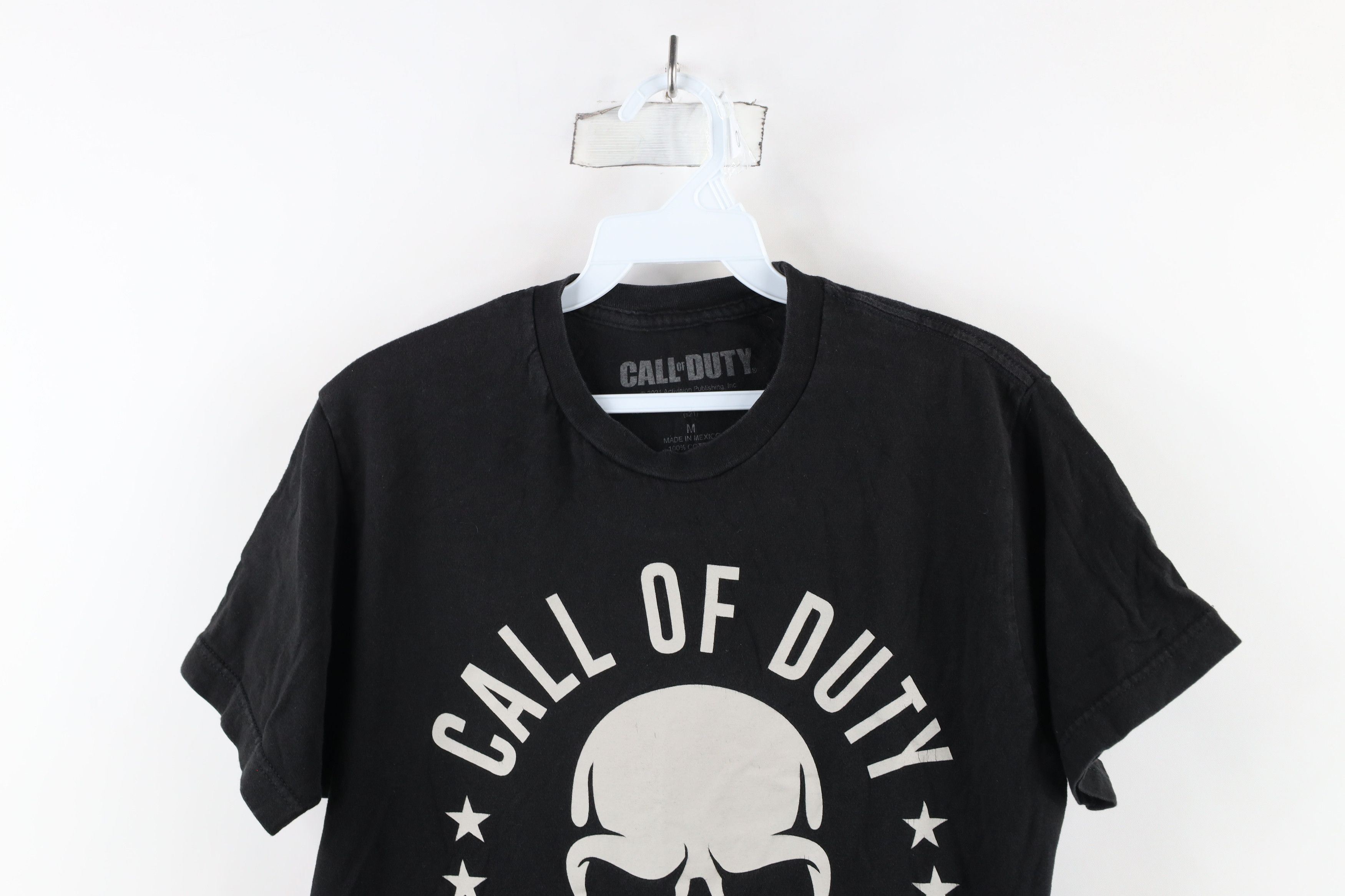 Vintage Vintage Y2K Spell Out Call Of Duty Skull Video Game T-Shirt Size US M / EU 48-50 / 2 - 2 Thumbnail