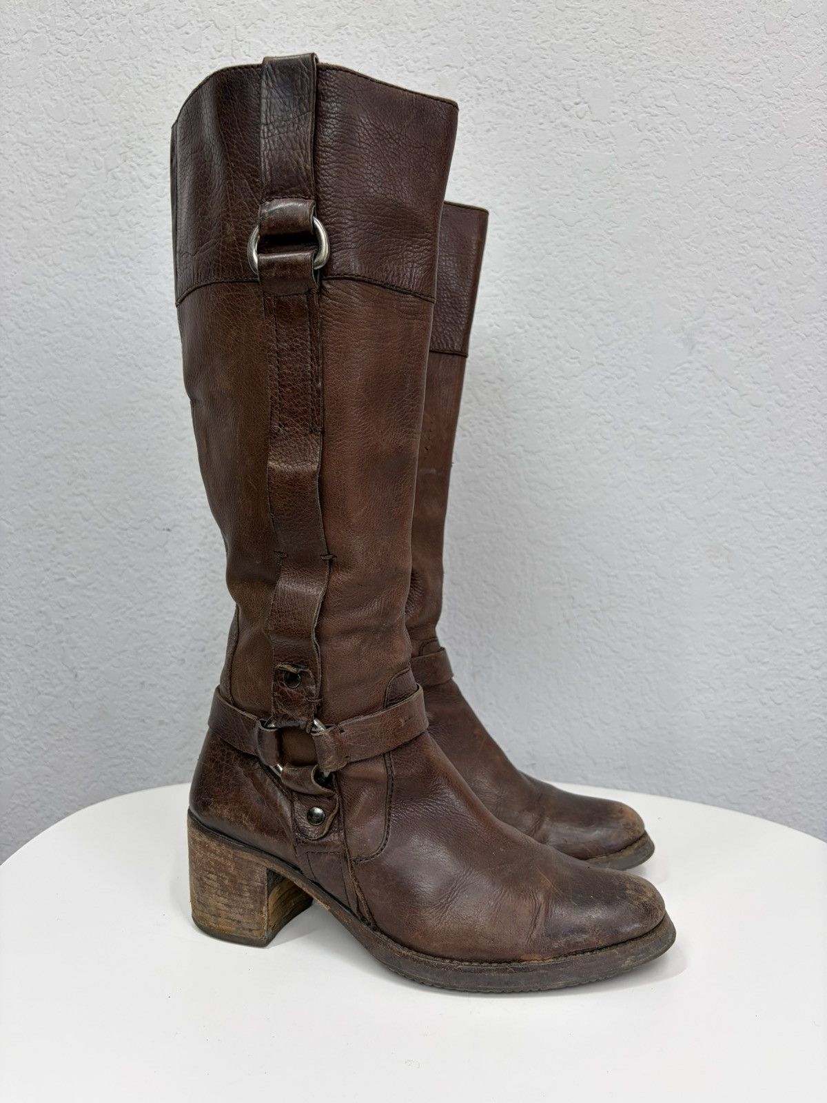 If Six Was Nine A.S. 98 Avant Garde Archive Leather Belted Boots Size US 9 / IT 39 - 5 Thumbnail