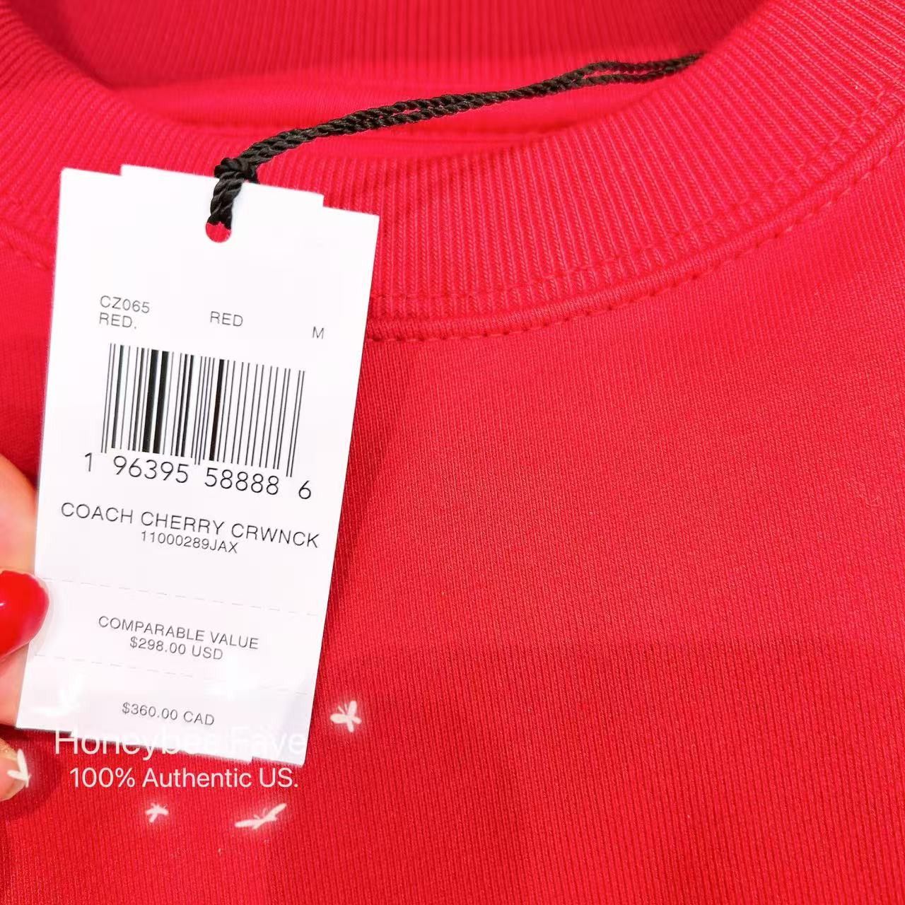 Coach 🍒 Cherry Crewneck Sweatshirt CZ065 Size S / US 4 / IT 40 - 5 Thumbnail