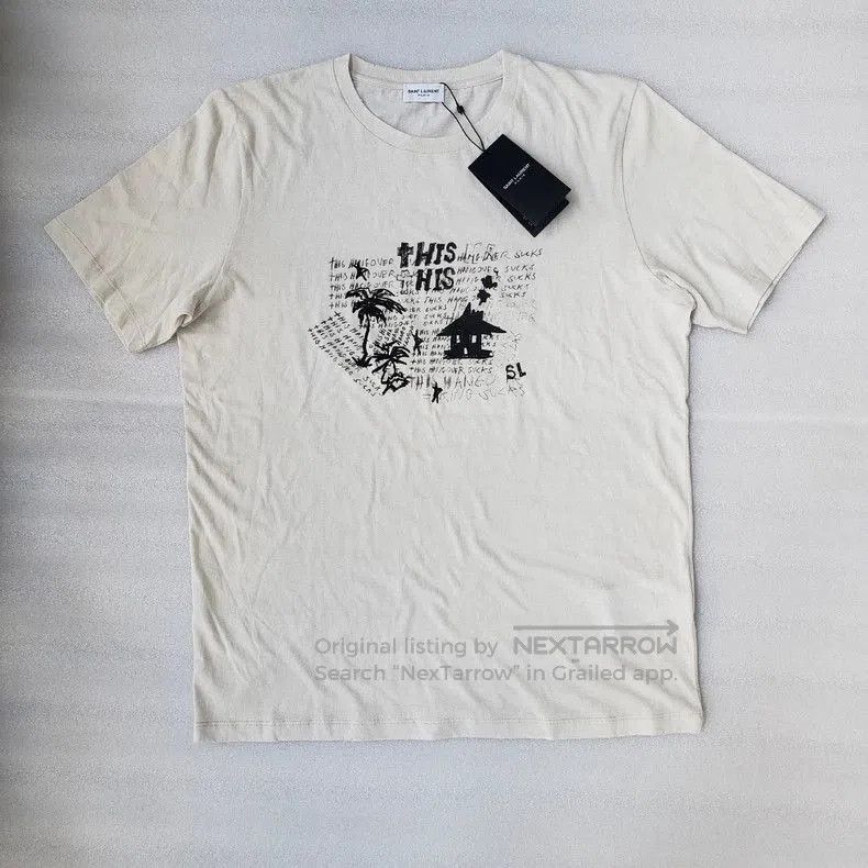 Saint Laurent Paris SAINT LAURENT 20SS Vintage Graphic T. Size US XS / EU 42 / 0 - 1 Thumbnail