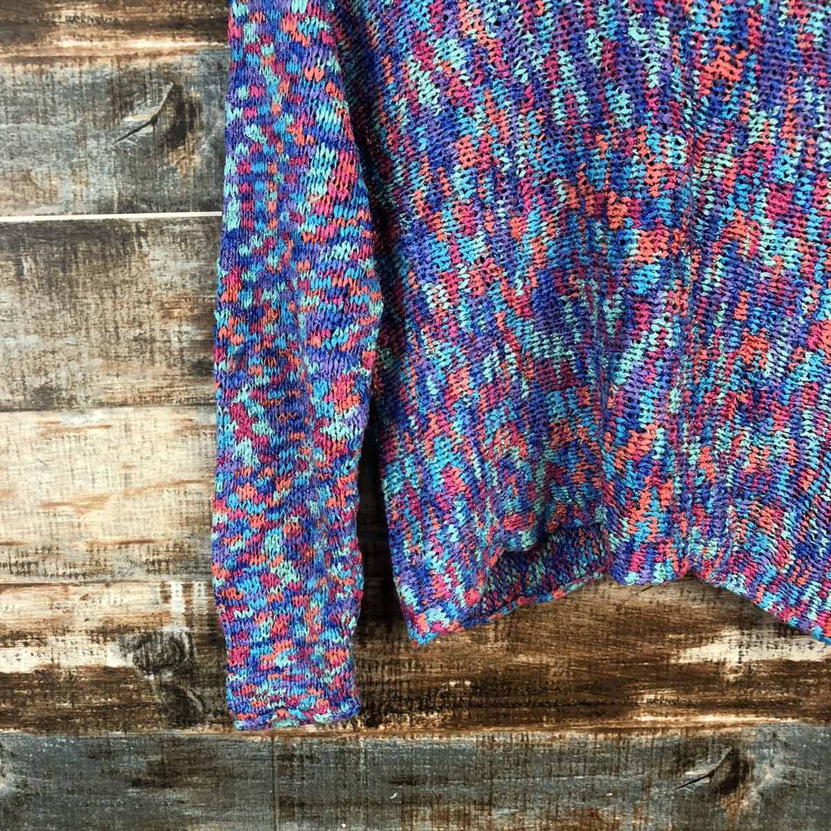 Homespun Knitwear × Japanese Brand DLL Japanese Brand Blue Cardigan Knitwear #C523 Size XS / US 0-2 / IT 36-38 - 13 Thumbnail