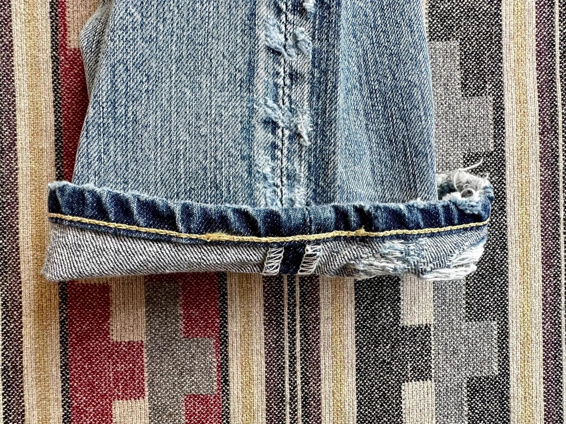 Prps Prps Purple Distressed Heavy Washed Denim P55P101A Size US 32 / EU 48 - 6 Thumbnail