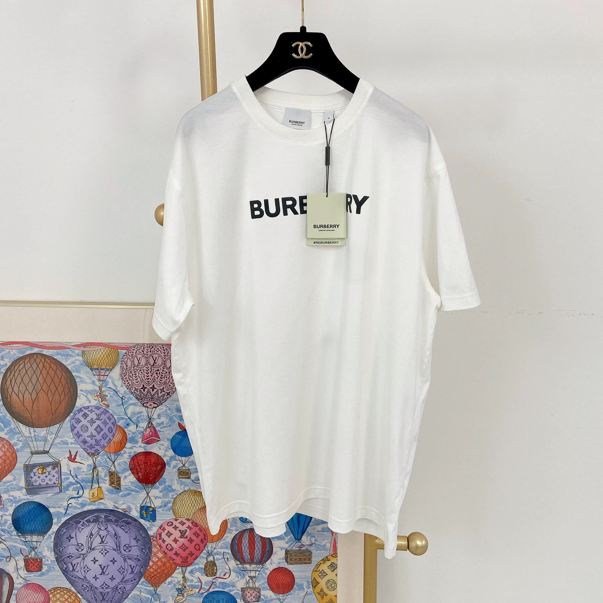 Burberry Burberry logo white T-shirt M Size US M / EU 48-50 / 2 - 1 Thumbnail