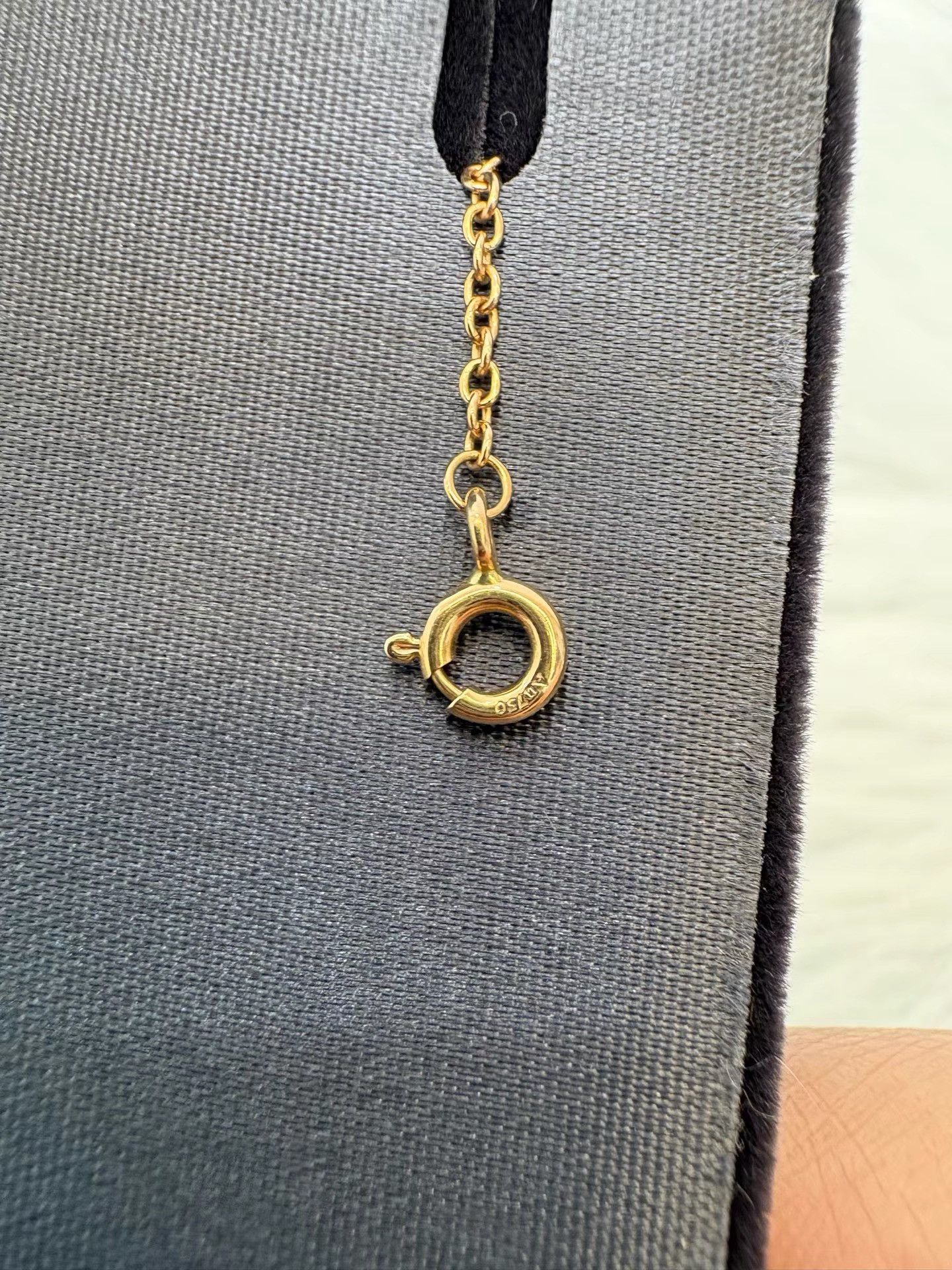Tiffany & Co. Tiffany & Co. T Series Diamond Smile Gold Necklace K36 Size ONE SIZE - 4 Thumbnail