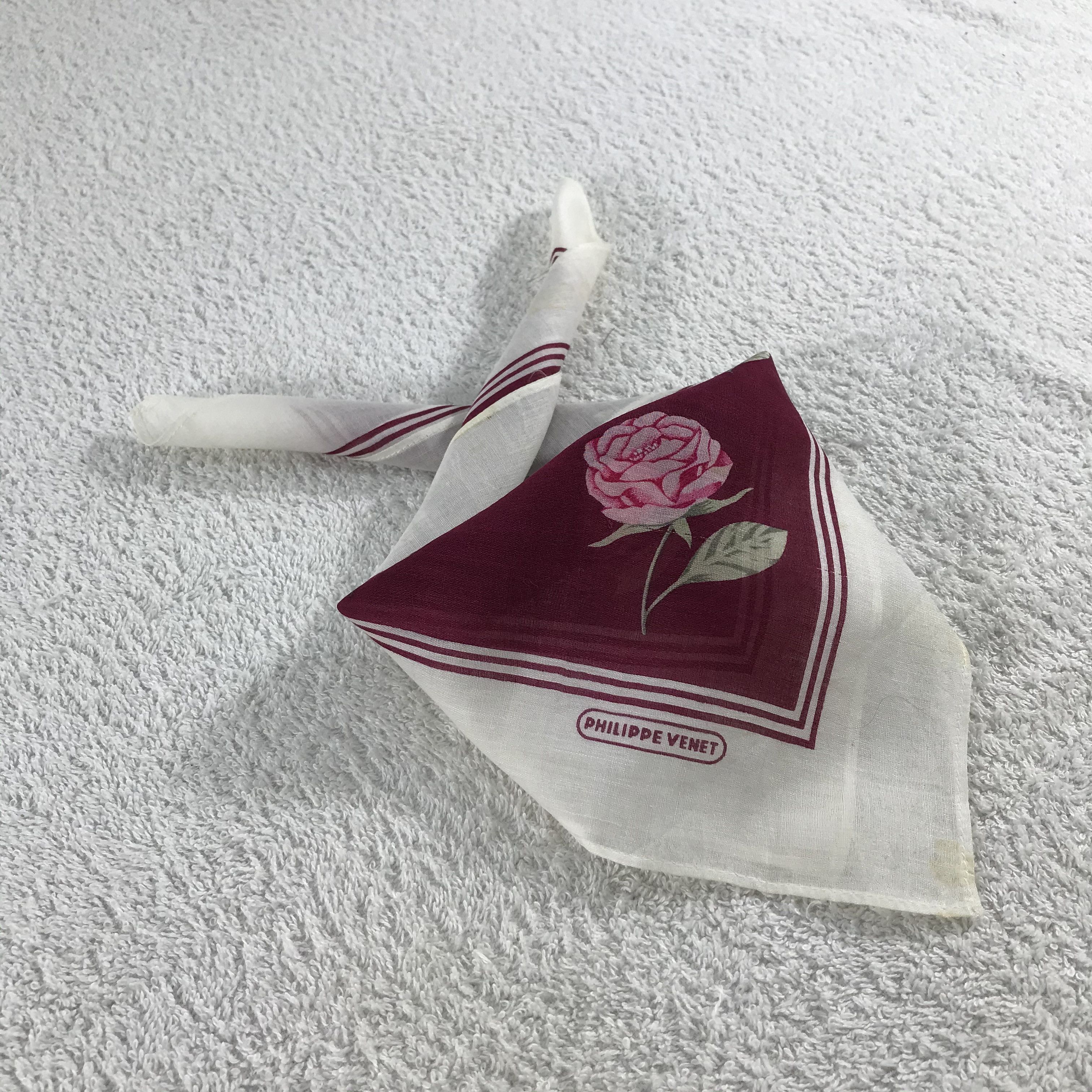 Vintage Philippe Venet Bandana / Handkerchief / Neckerchief - S069 Size ONE SIZE - 4 Thumbnail