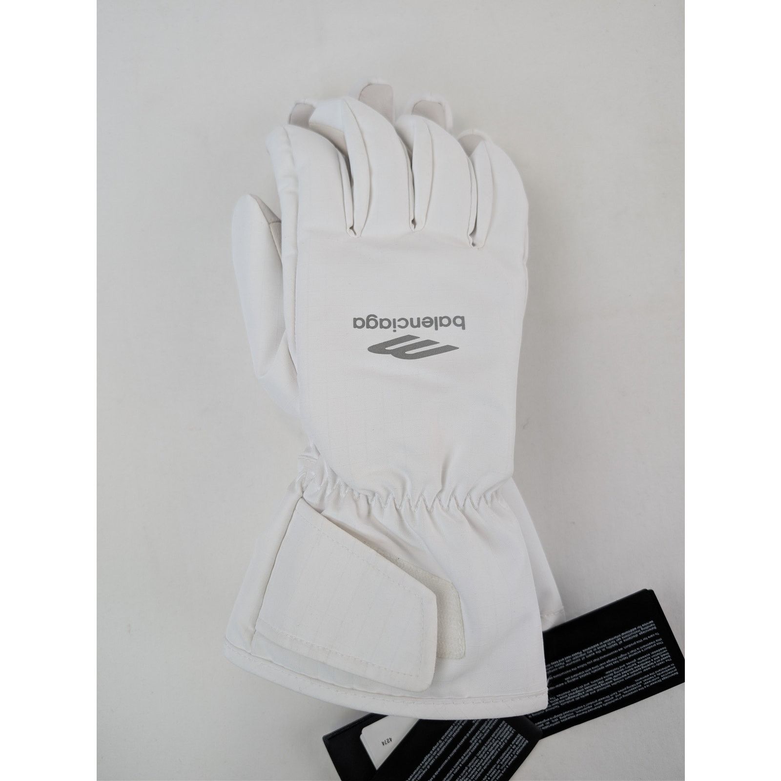 Balenciaga o1rshd1 Size: M / Ripstop Ski Gloves in White Size ONE SIZE - 14 Thumbnail